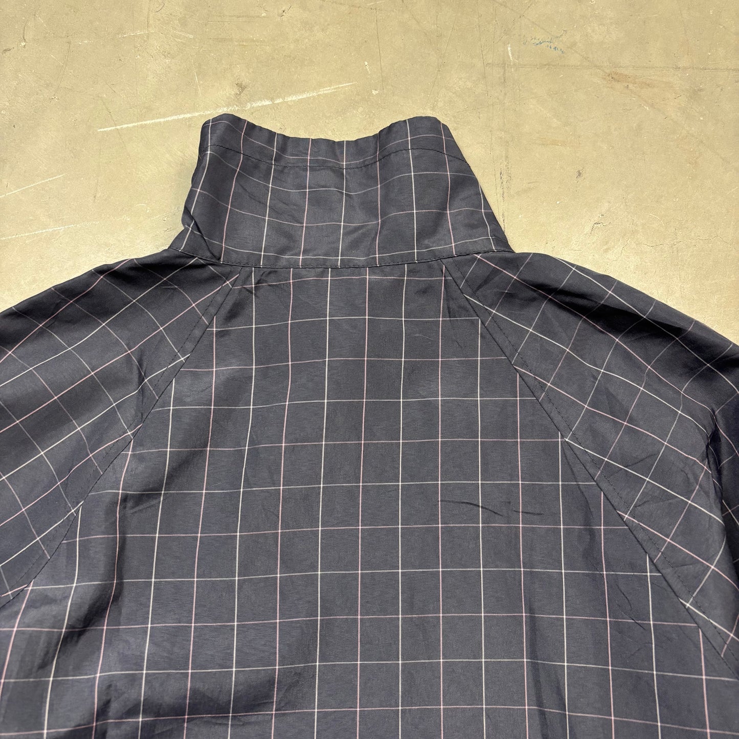 (A Top Pick) Vintage Japanese Plaid Double Asymmetrical Zip Jacket (S)(SC)