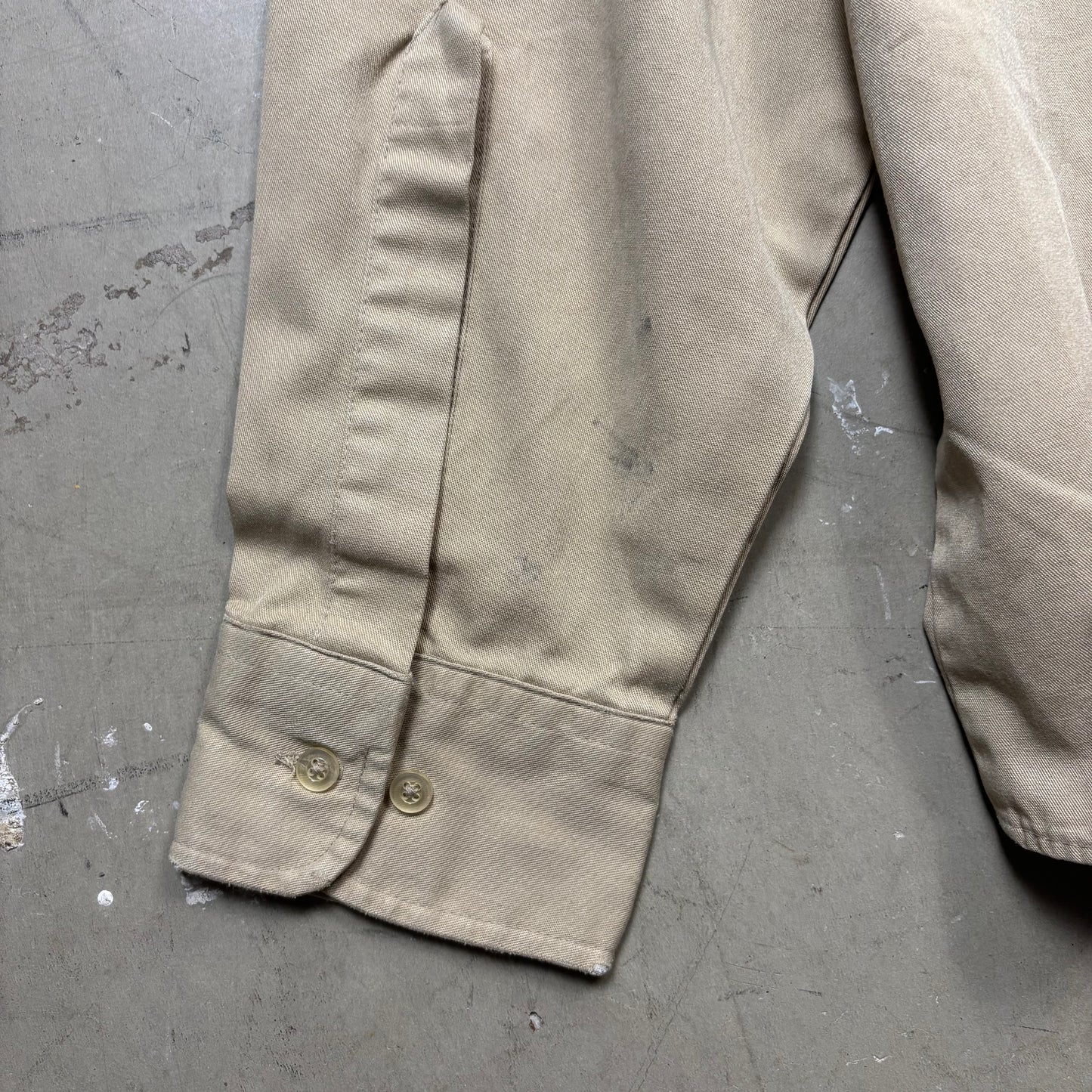 Vintage Military Style Double Pocket Shirt (M)(VC)