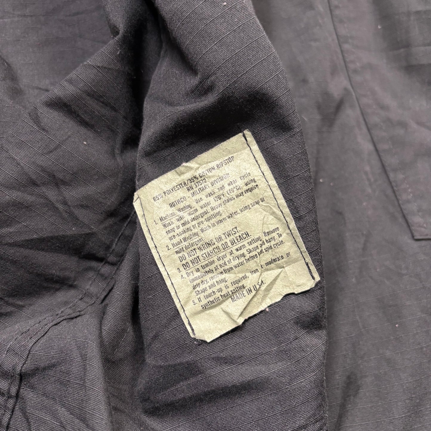 z Vintage Military Style Multi Pocket Collared Jacket (XL)(VC)