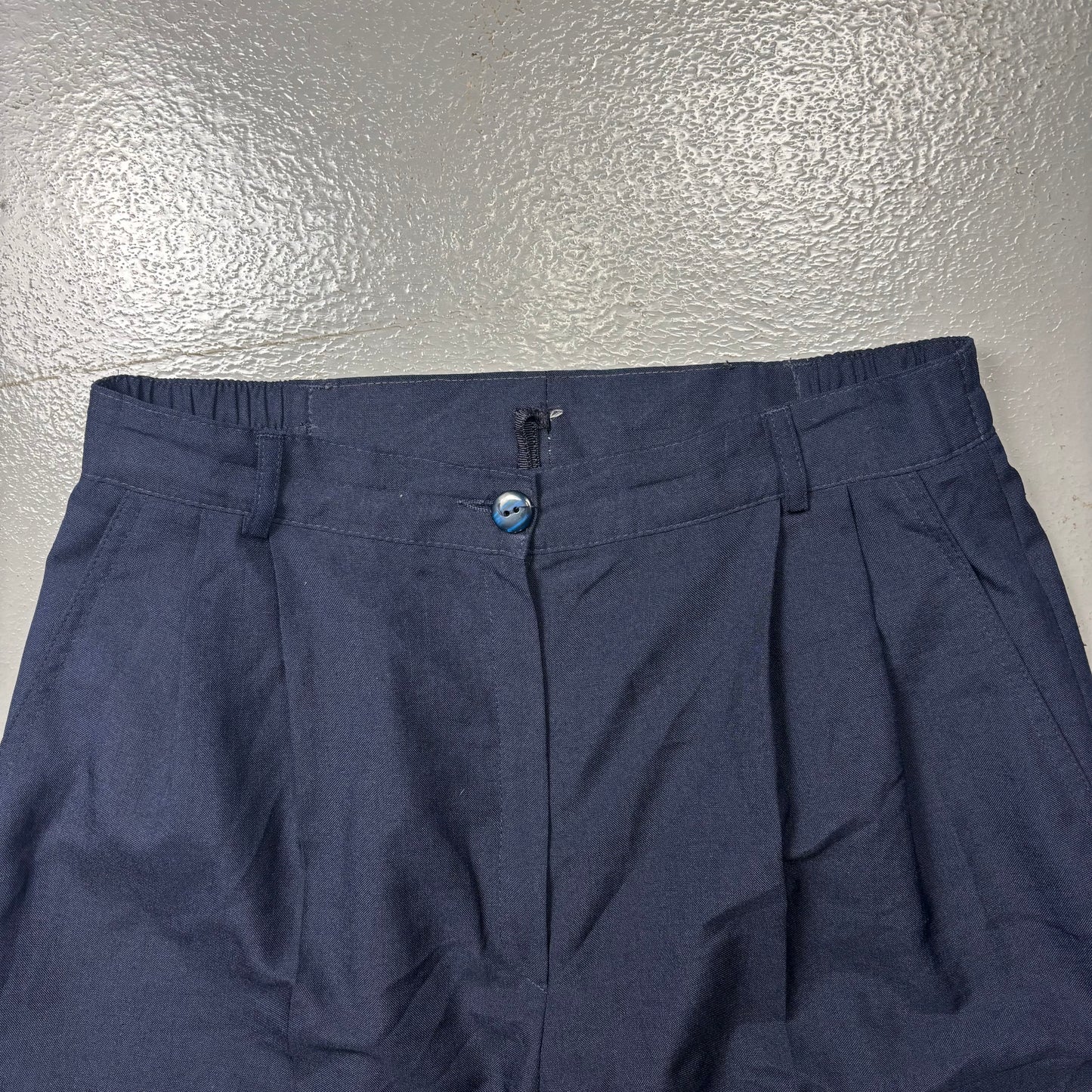 Vintage Pleated Shorts (Elastic Waist 24-30)(VC)