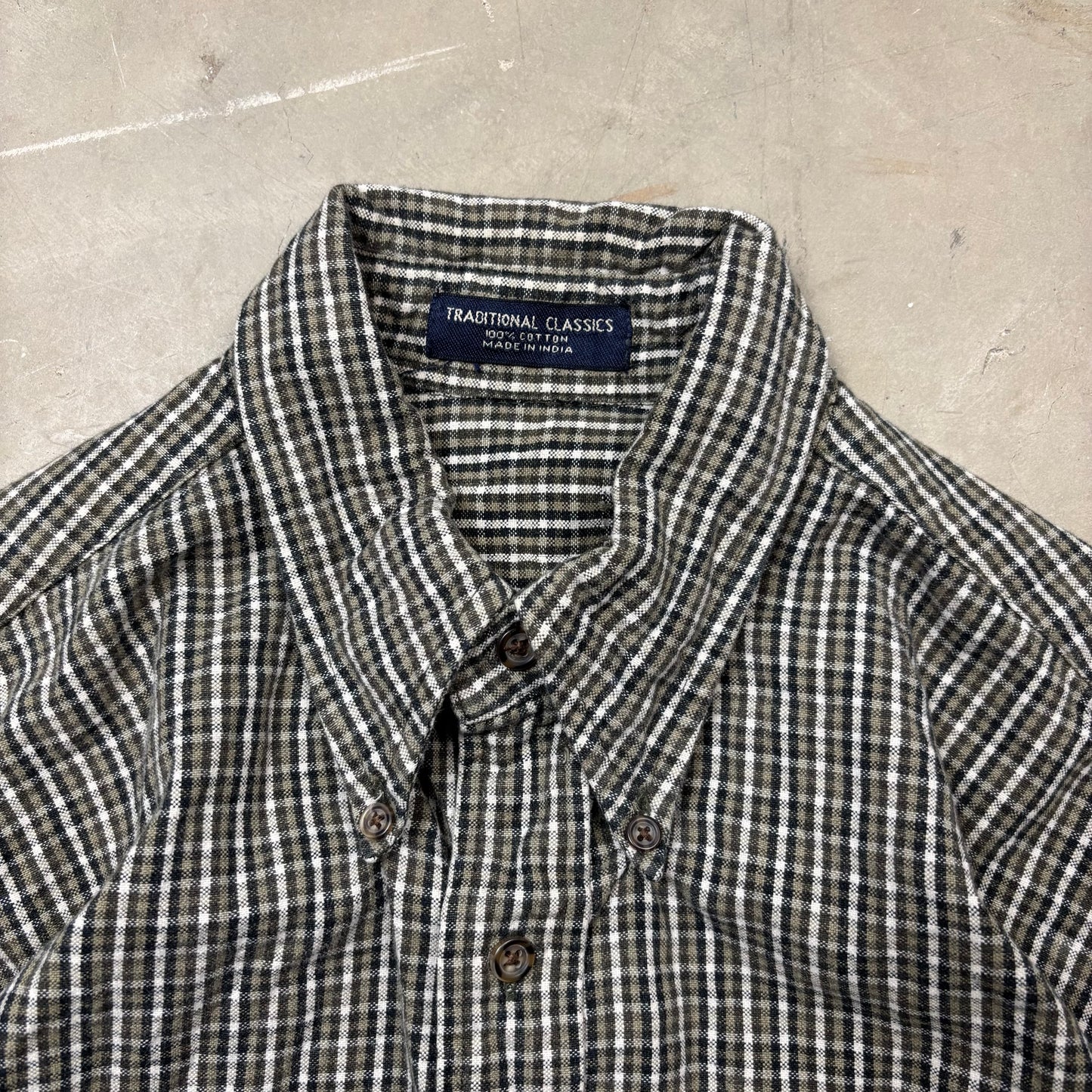 z Vintage Plaid Pocket Shirt (M)(VC)