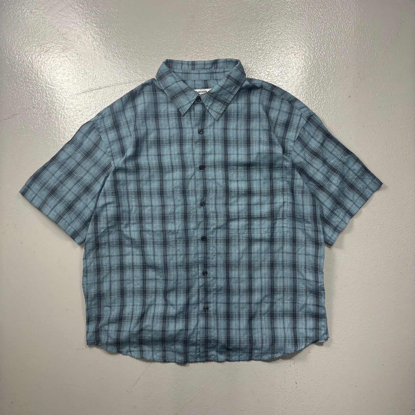 8 Seconds Korean Plaid Shirt (L)(SC)