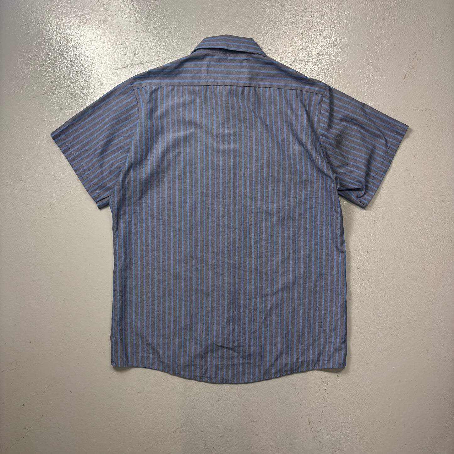 Vintage Striped Workwear Style Shirt (M)(VC)