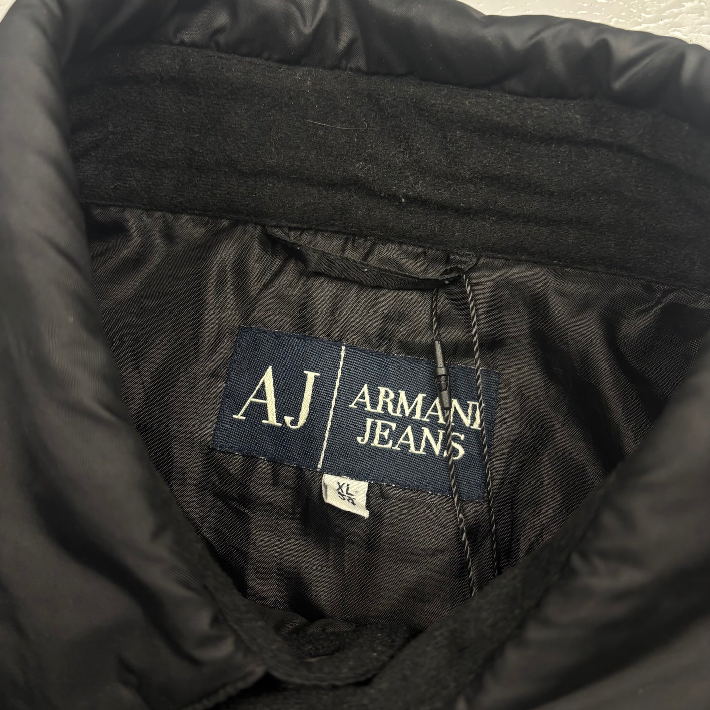 Armani Jeans 2010s Collared Puffer Jacket (XL)(SC)