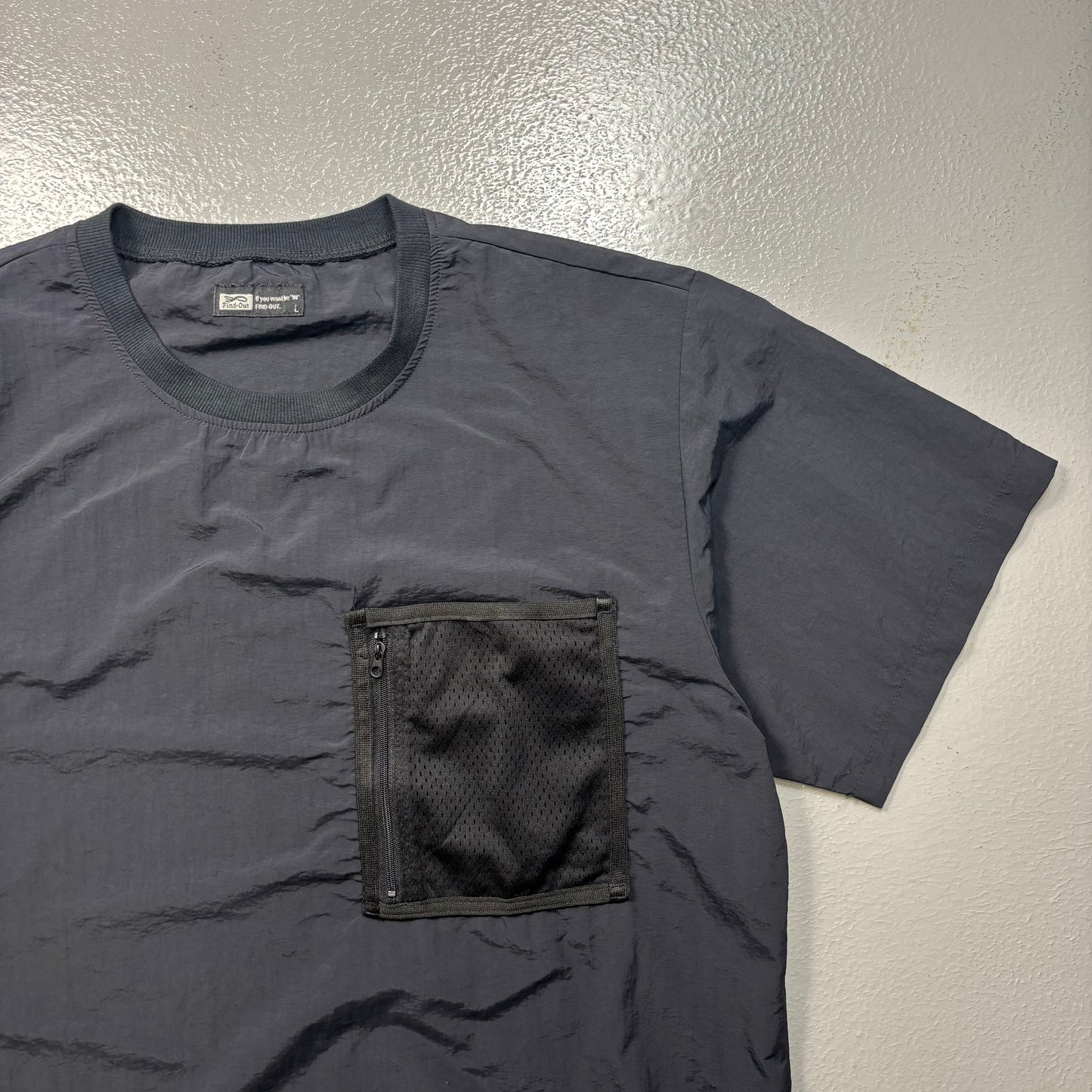 Korean Technical Zip T Shirt (L)(SC)