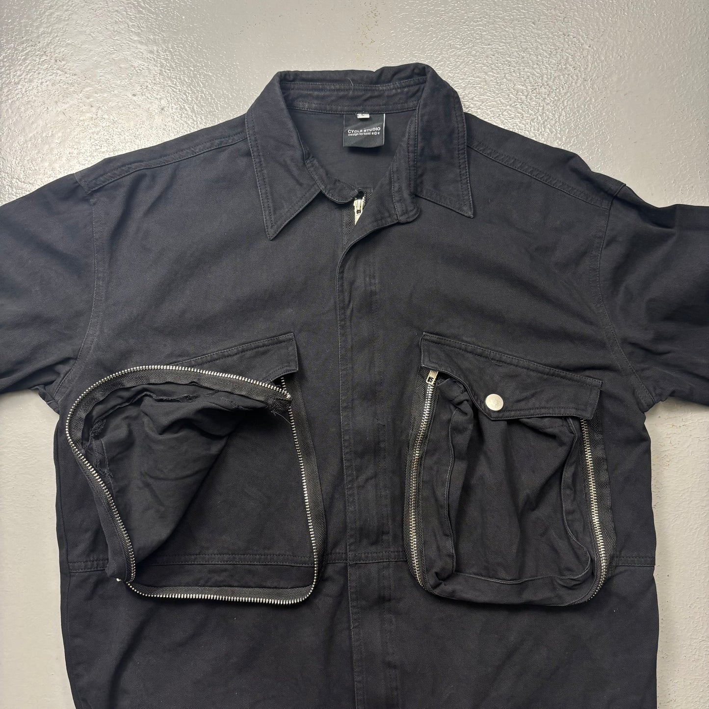 Korean Multi Pocket Collared Jacket (S)(SC)