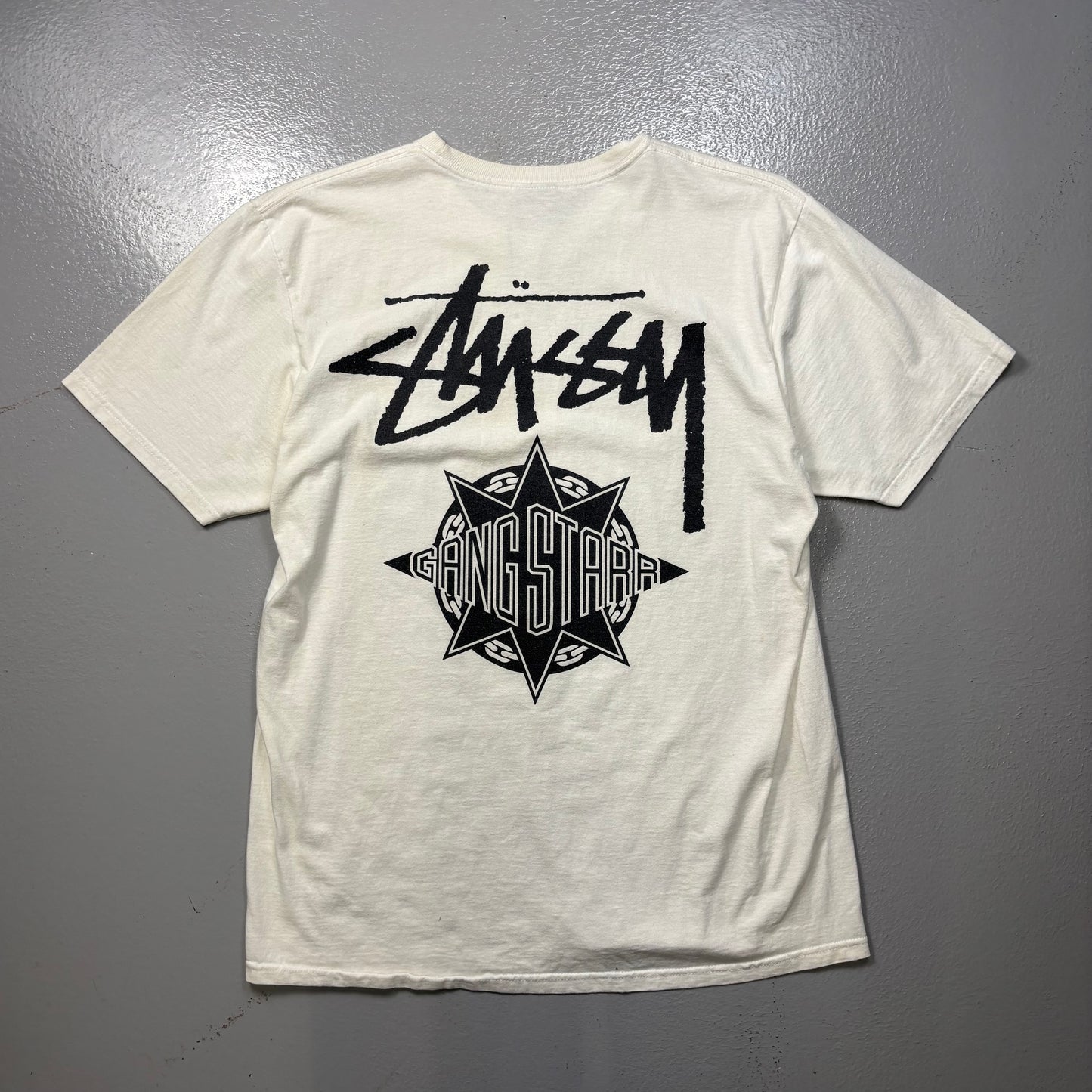 (A Top Pick) Stussy x Gang Starr T Shirt (M)(SC)