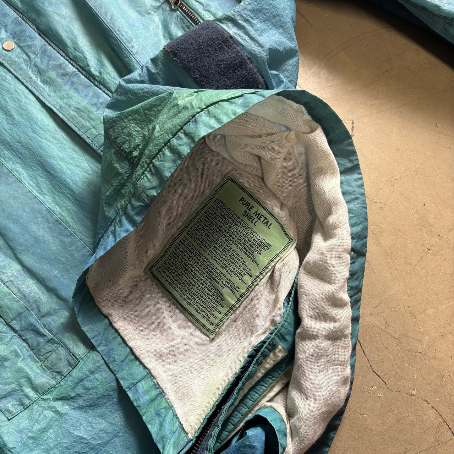 (A Top Pick) Stone Island 2001 Pure Metal Shell Parka Jacket (M)