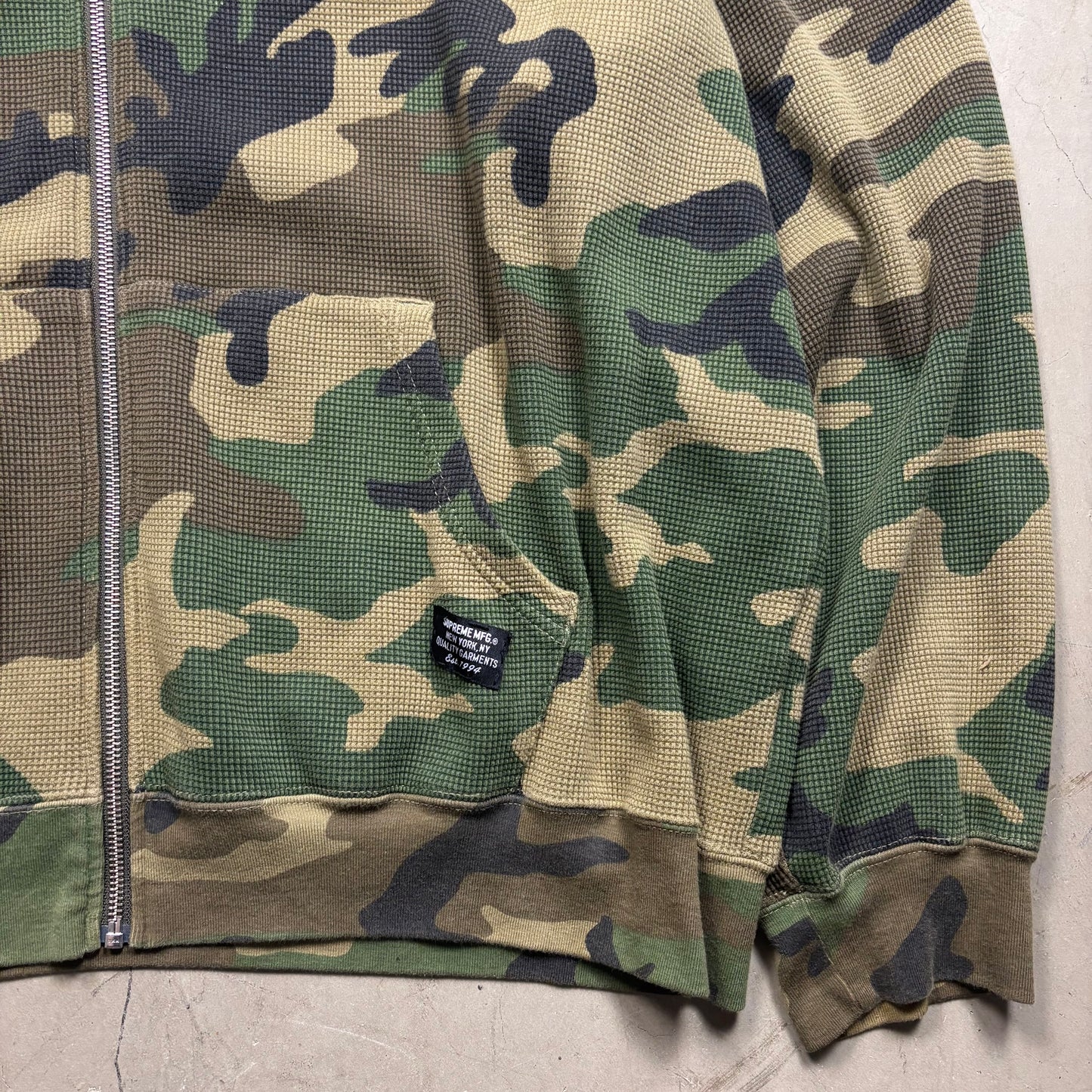 z Supreme Camouflage Waffle Thermal Hoodie (XL)