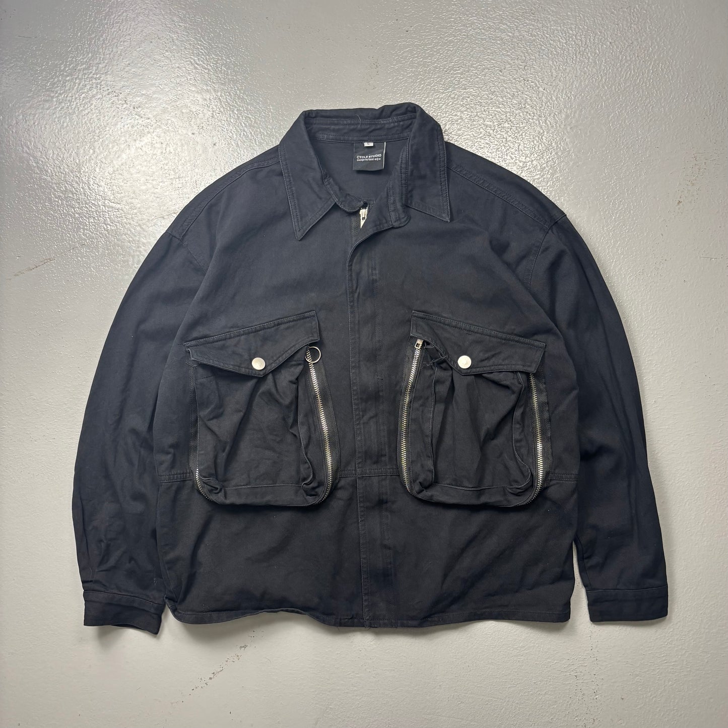 Korean Multi Pocket Collared Jacket (S)(SC)