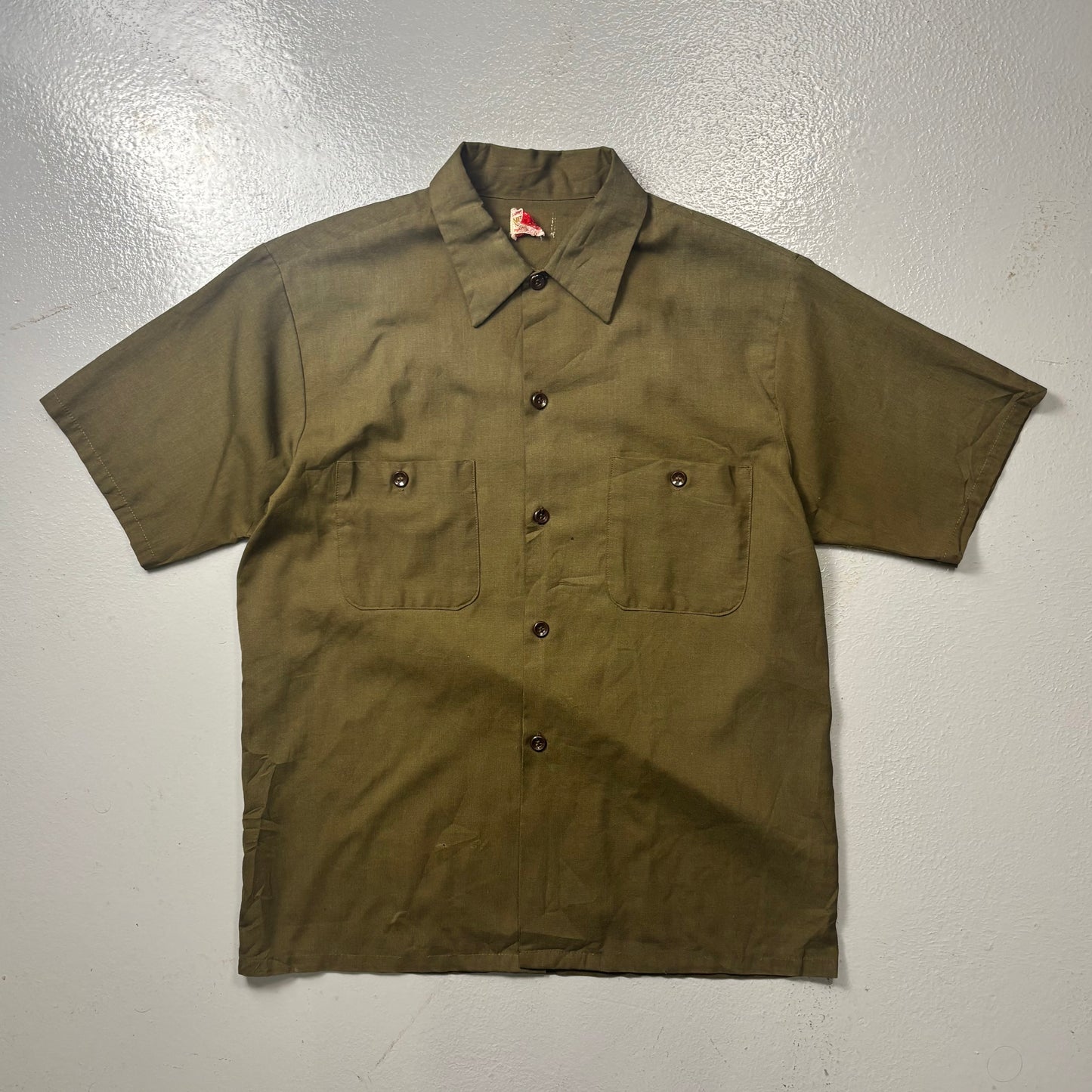 Vintage Military Style Shirt (M)(VC)