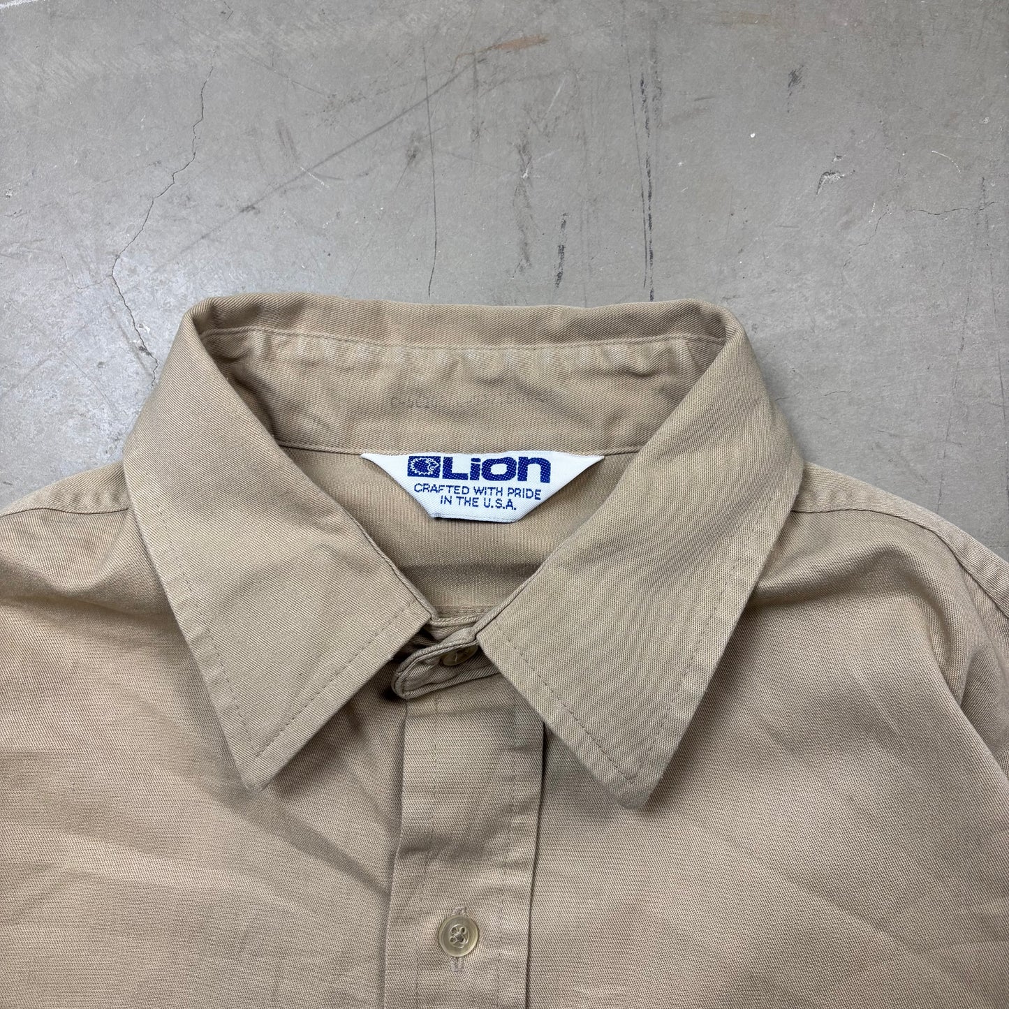 Vintage Military Style Double Pocket Shirt (M)(VC)