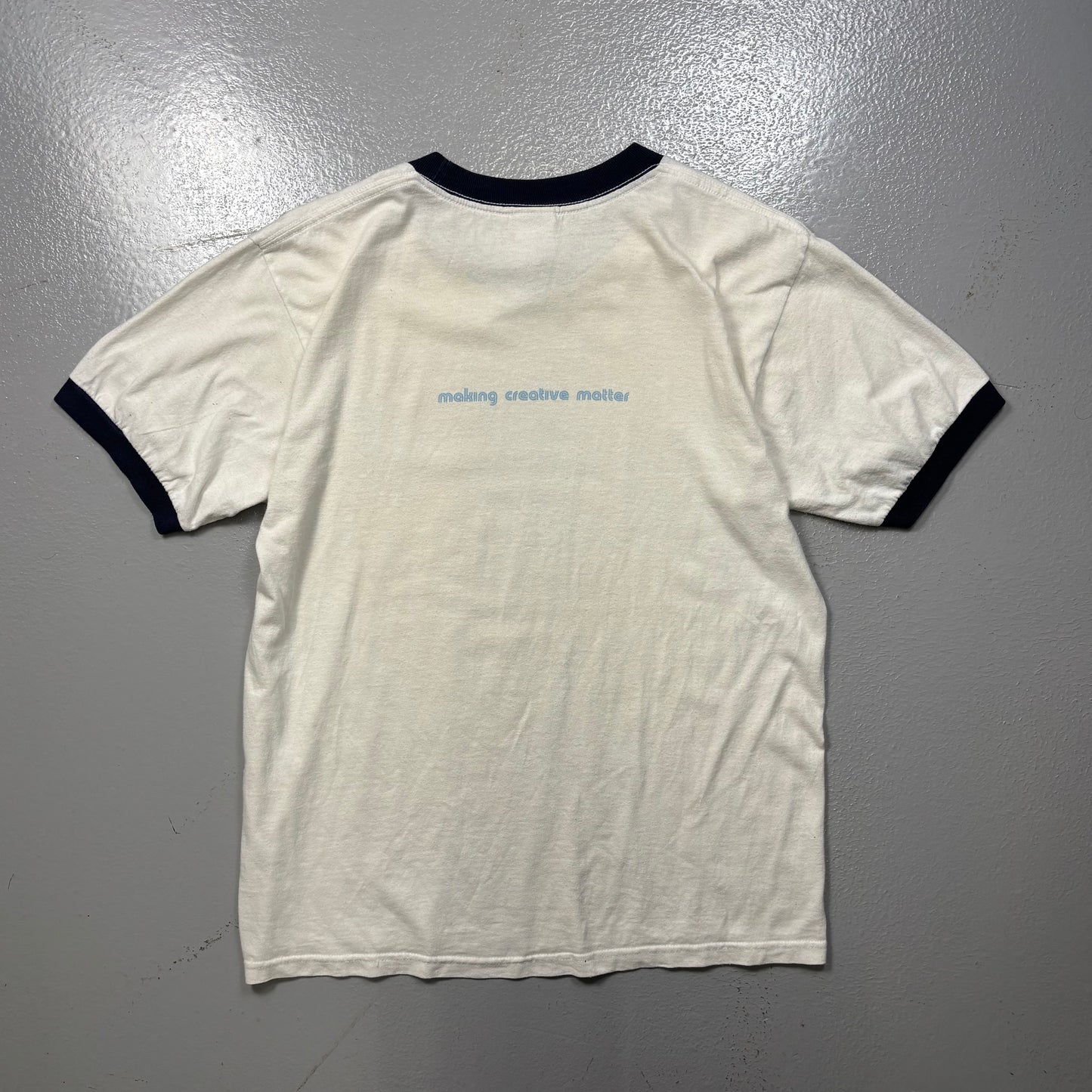 Vintage “Making Creative Matter” Ringer T Shirt (L)(VC)