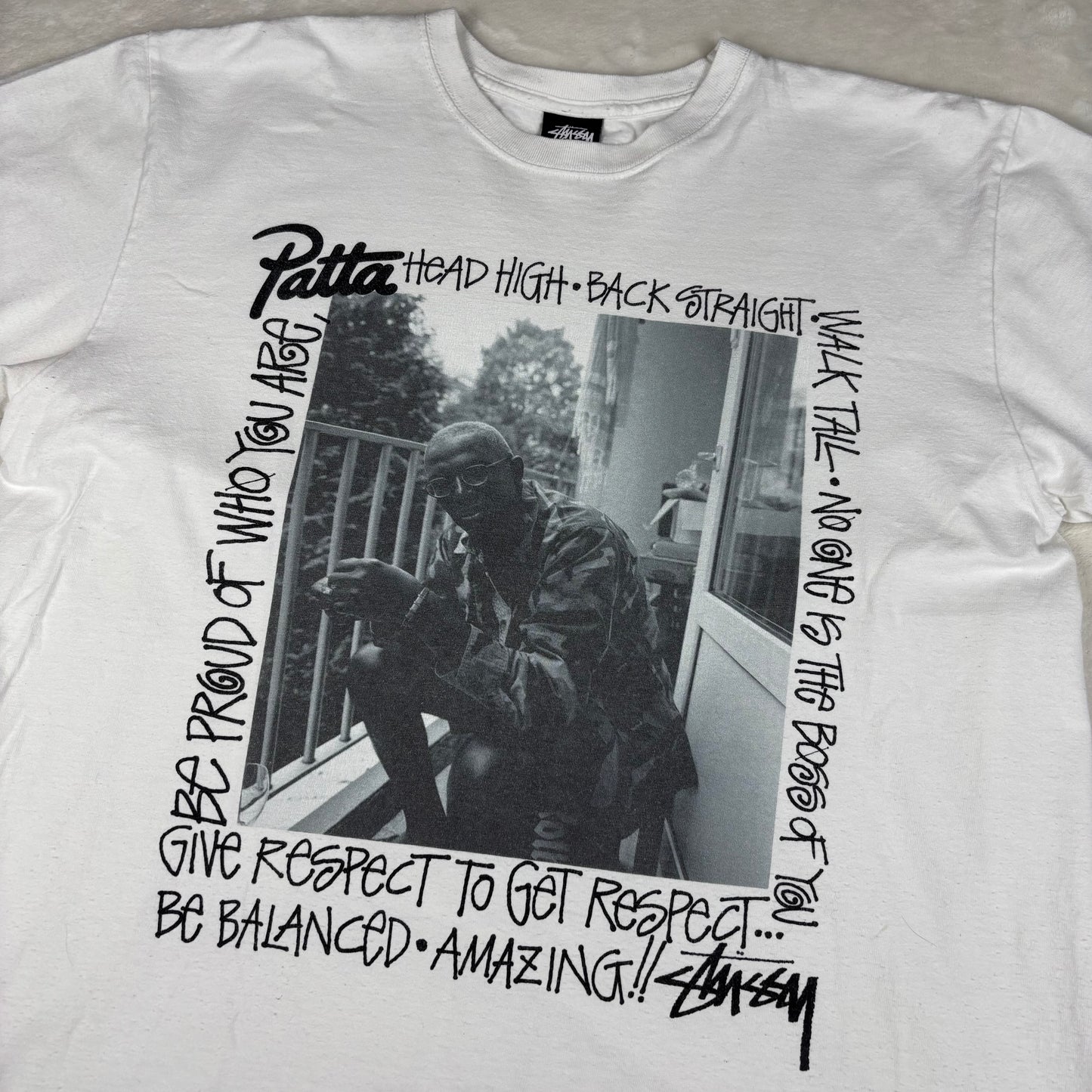 (A Top Pick) Stussy x Patta “Respect” T Shirt (L)