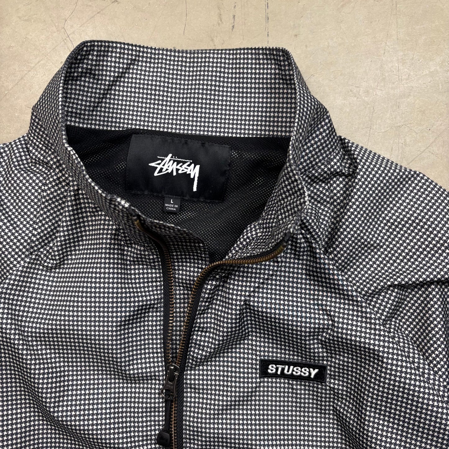 z Stussy Houndstooth Jacket (L)(SC)