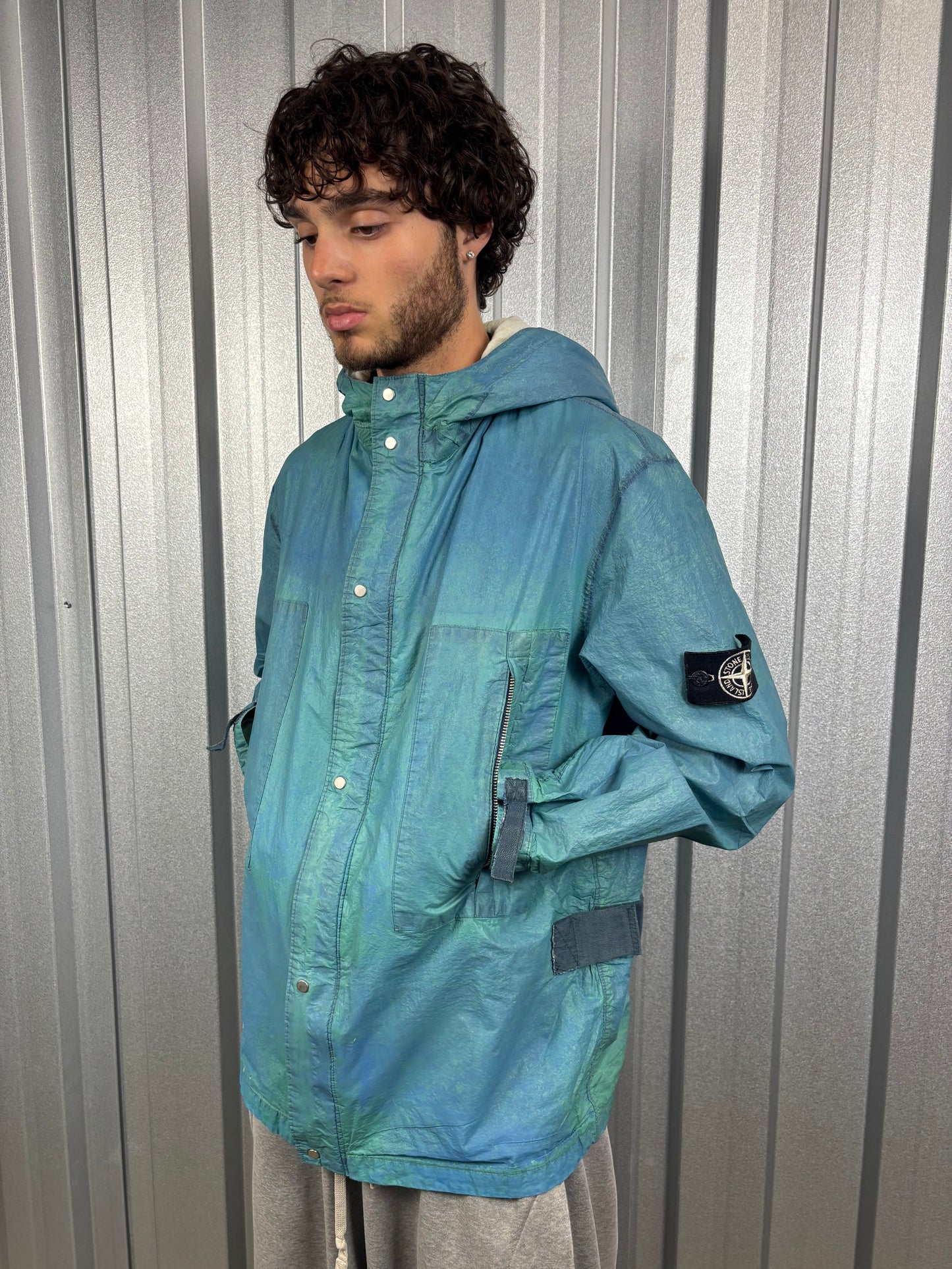 (A Top Pick) Stone Island 2001 Pure Metal Shell Parka Jacket (M)