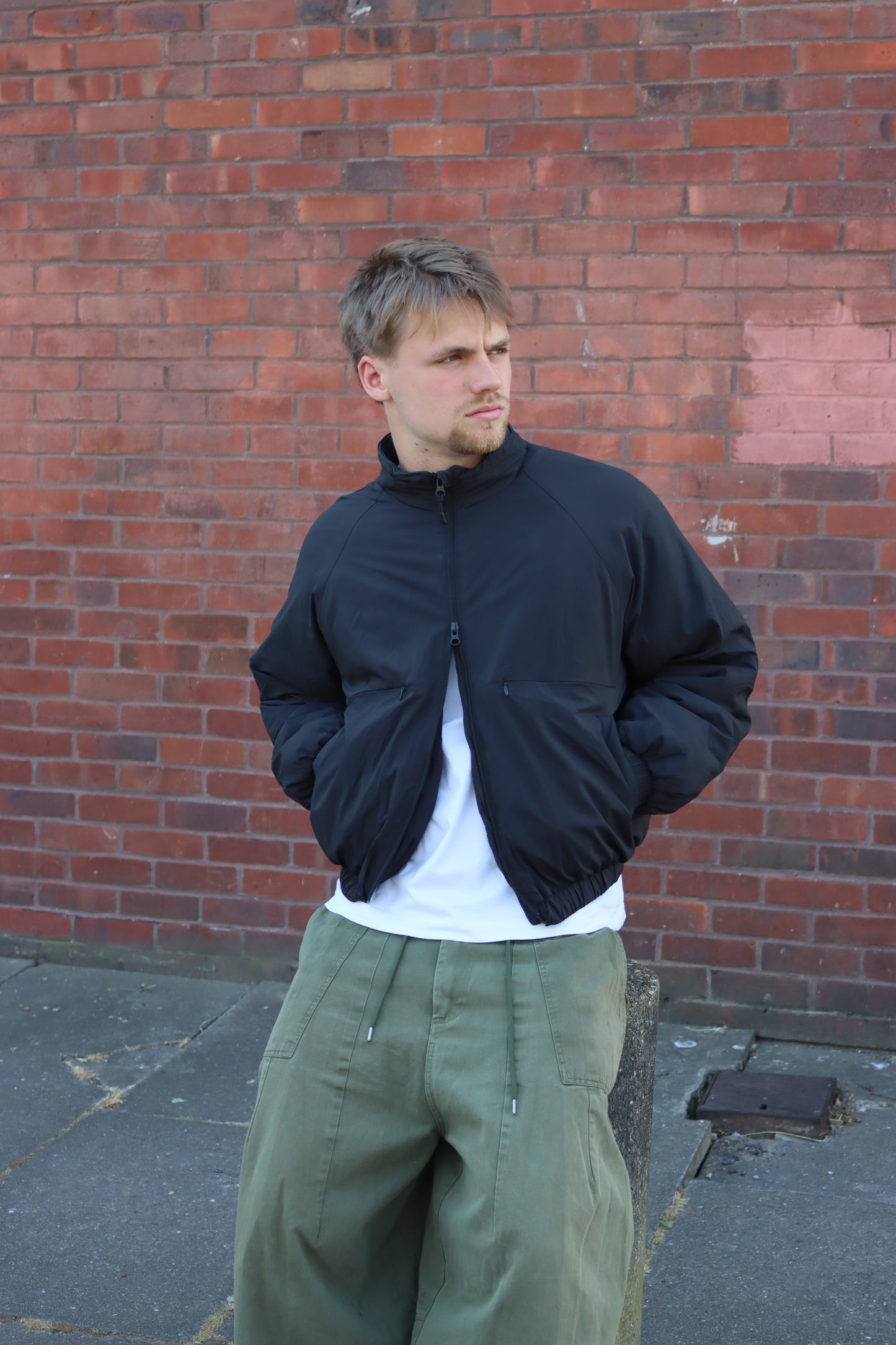 La Fudge Store Korean Bomber Puffer Jacket (S)(SC)