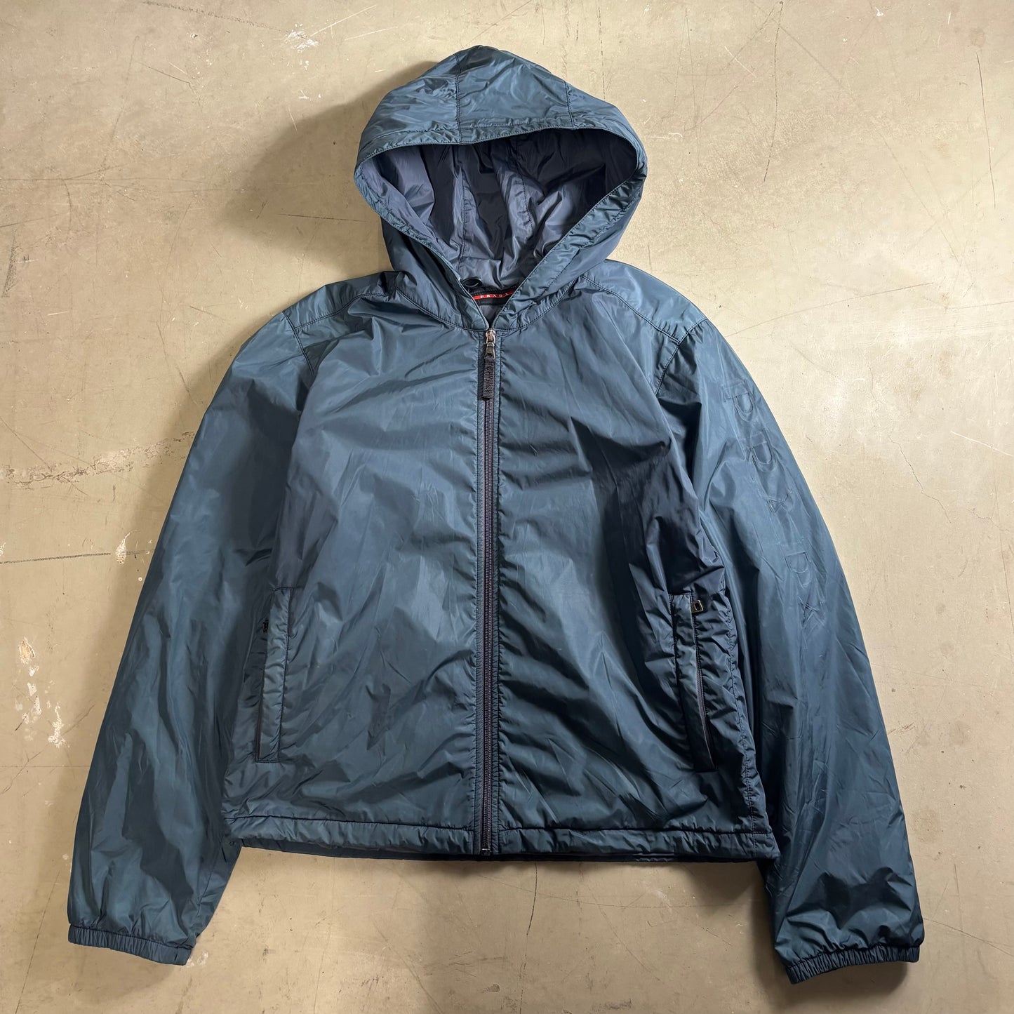 Prada 2007 Arm Spell Out Windbreaker Jacket (M)