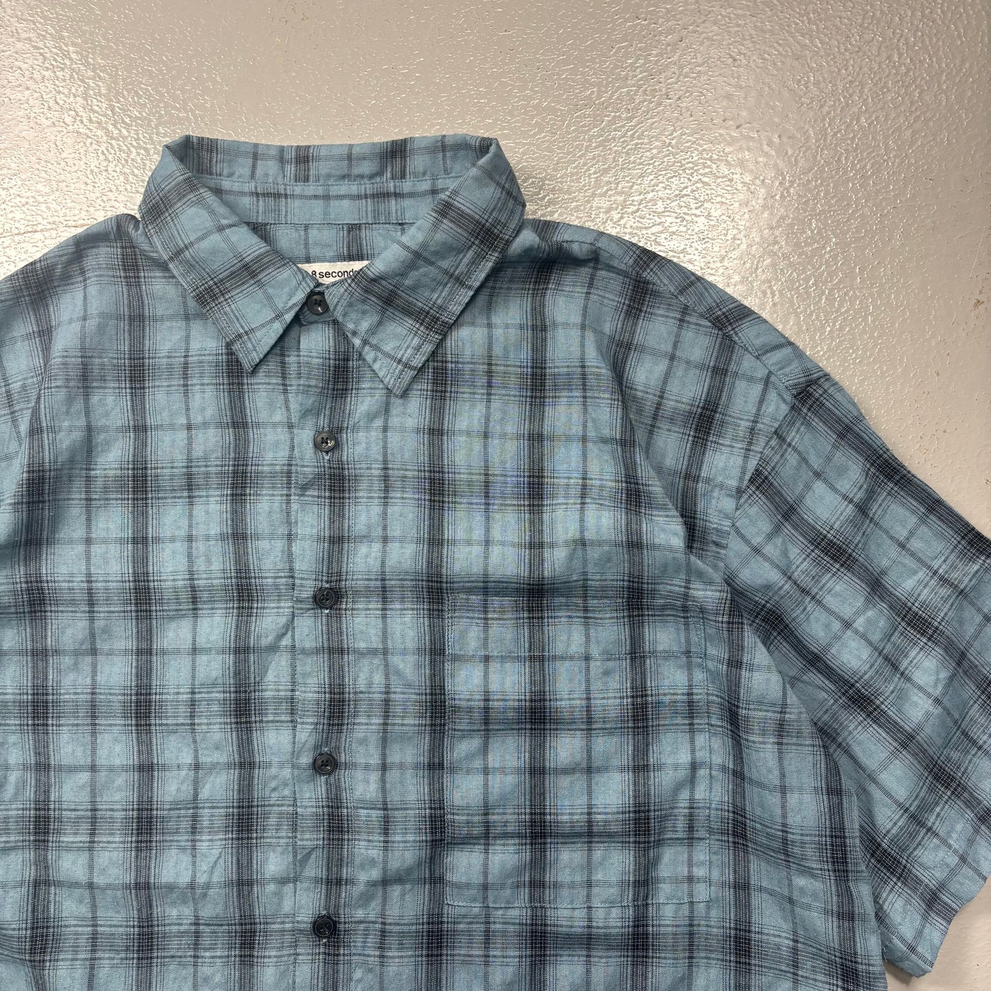 8 Seconds Korean Plaid Shirt (L)(SC)