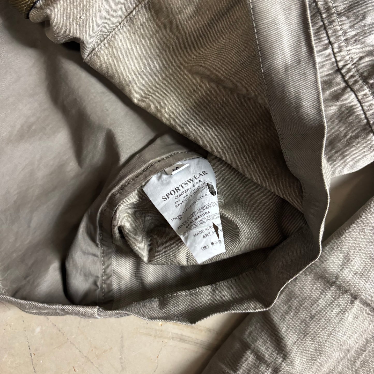 (A Top Pick) Stone Island 2004 Lino Flax Jacket (L)