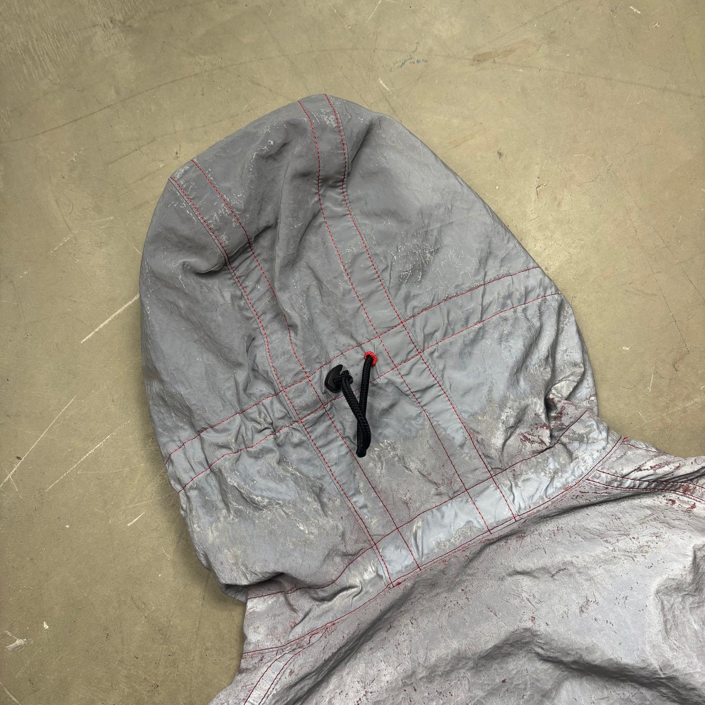 z Stone Island 2017 Garment Dyed Plated Mussola Reflective Jacket (XL)