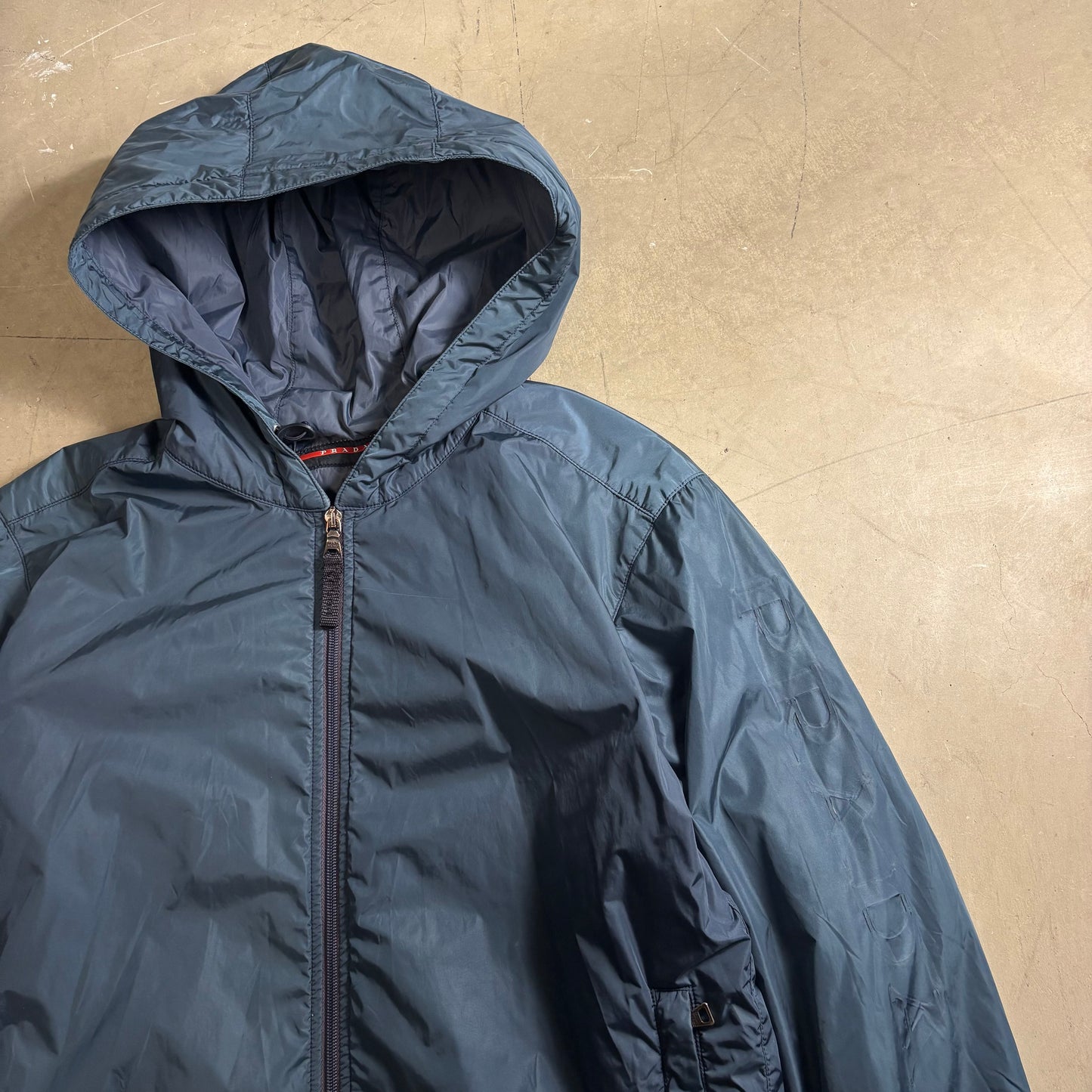 Prada 2007 Arm Spell Out Windbreaker Jacket (M)