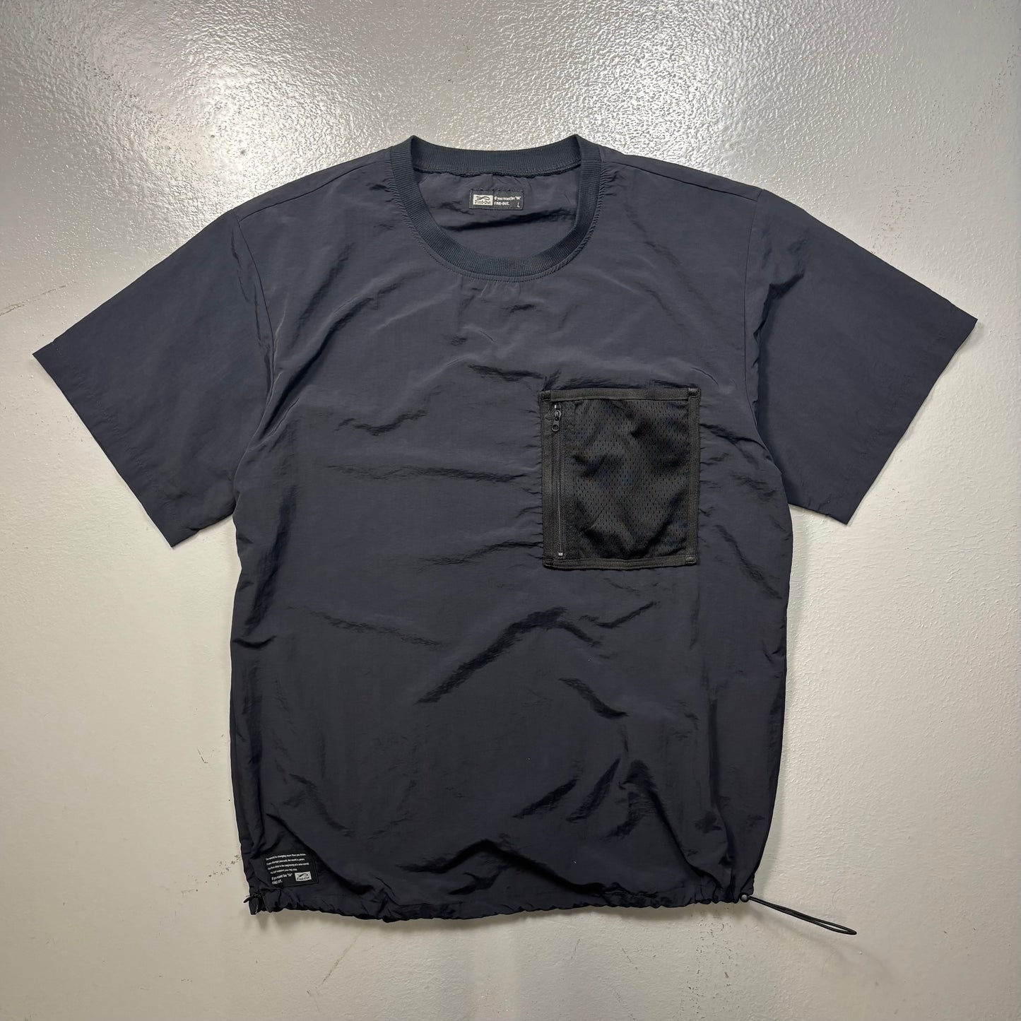 Korean Technical Zip T Shirt (L)(SC)