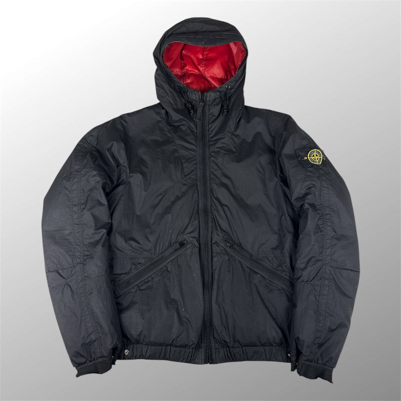 (A Top Pick) Stone Island 2009 Vintage Mesh Badge Goose Down Jacket (L)