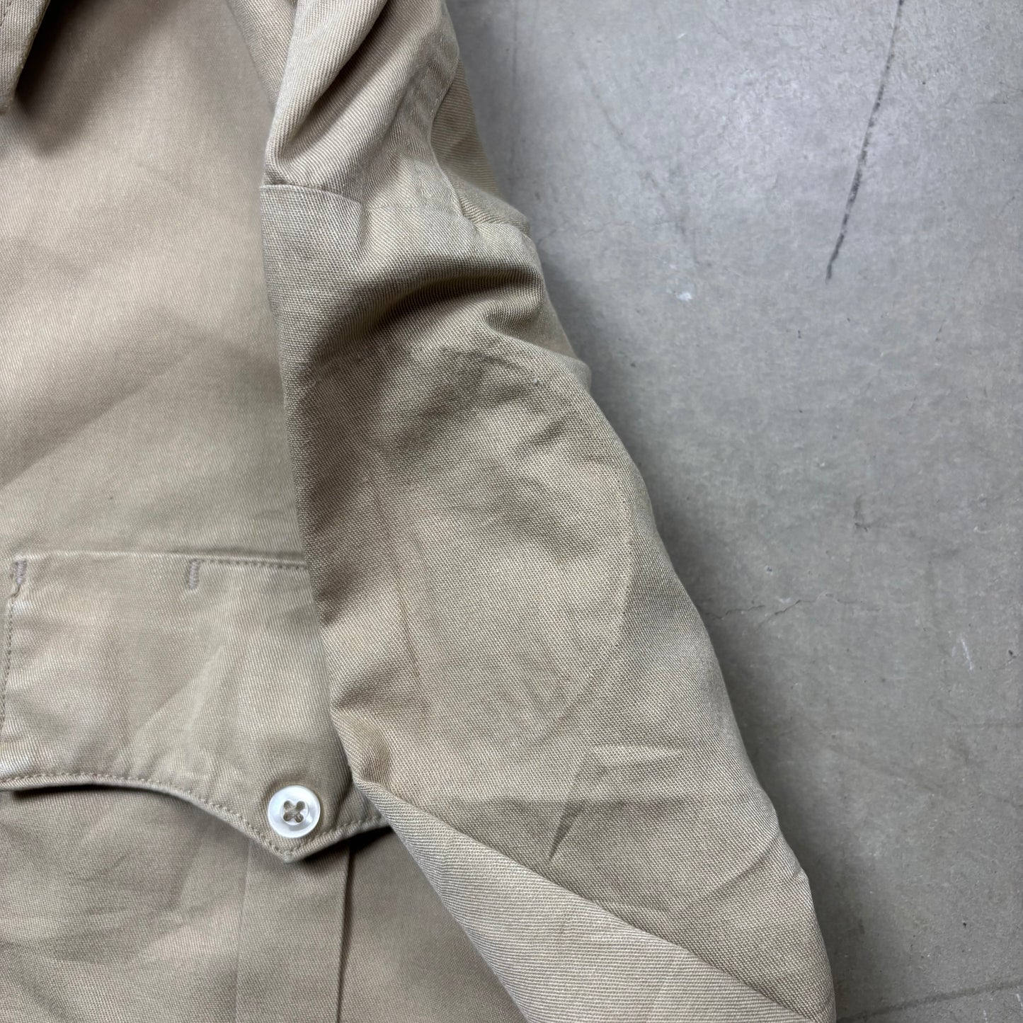Vintage Military Style Double Pocket Shirt (M)(VC)
