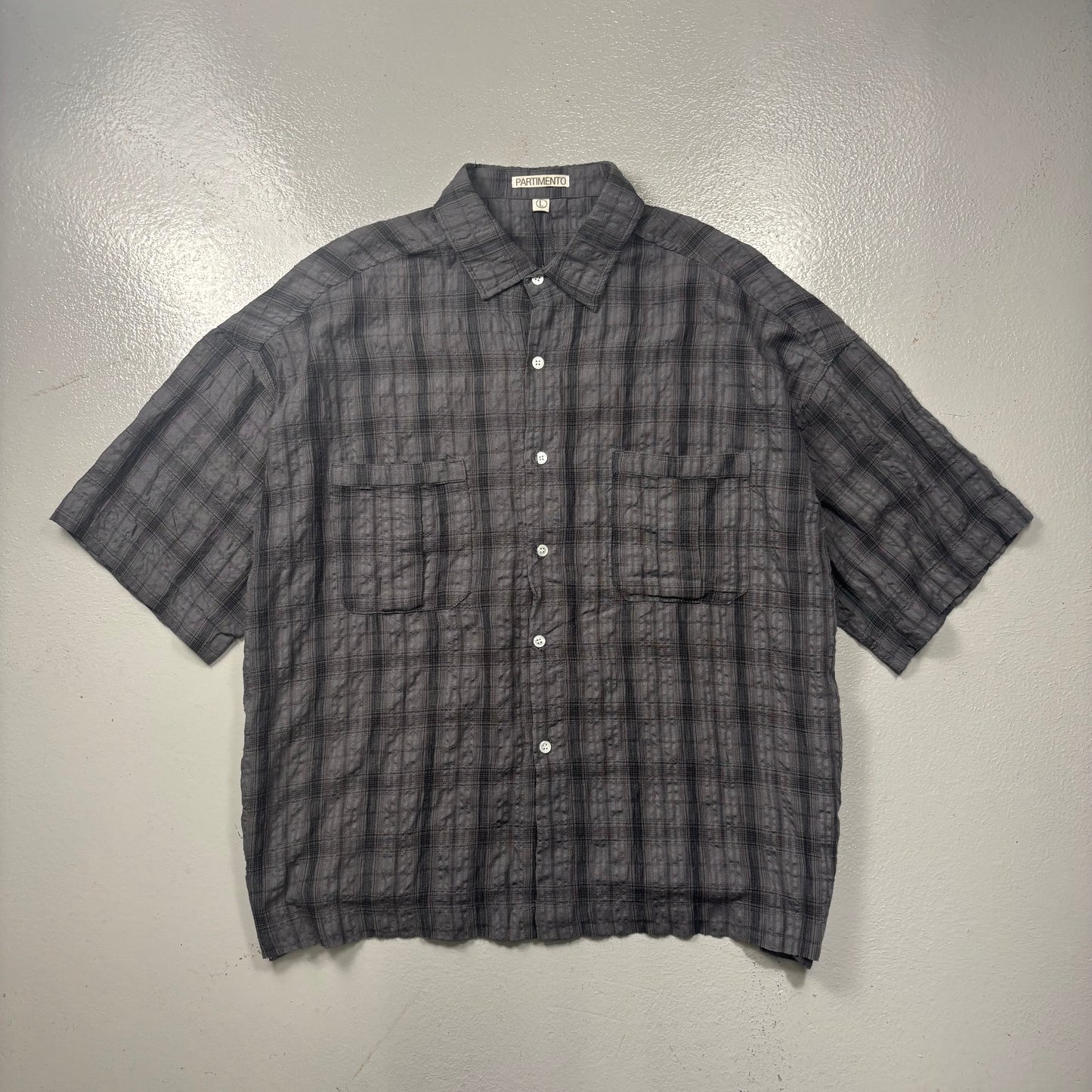 Partimento Korean Plaid Shirt (L)(SC)