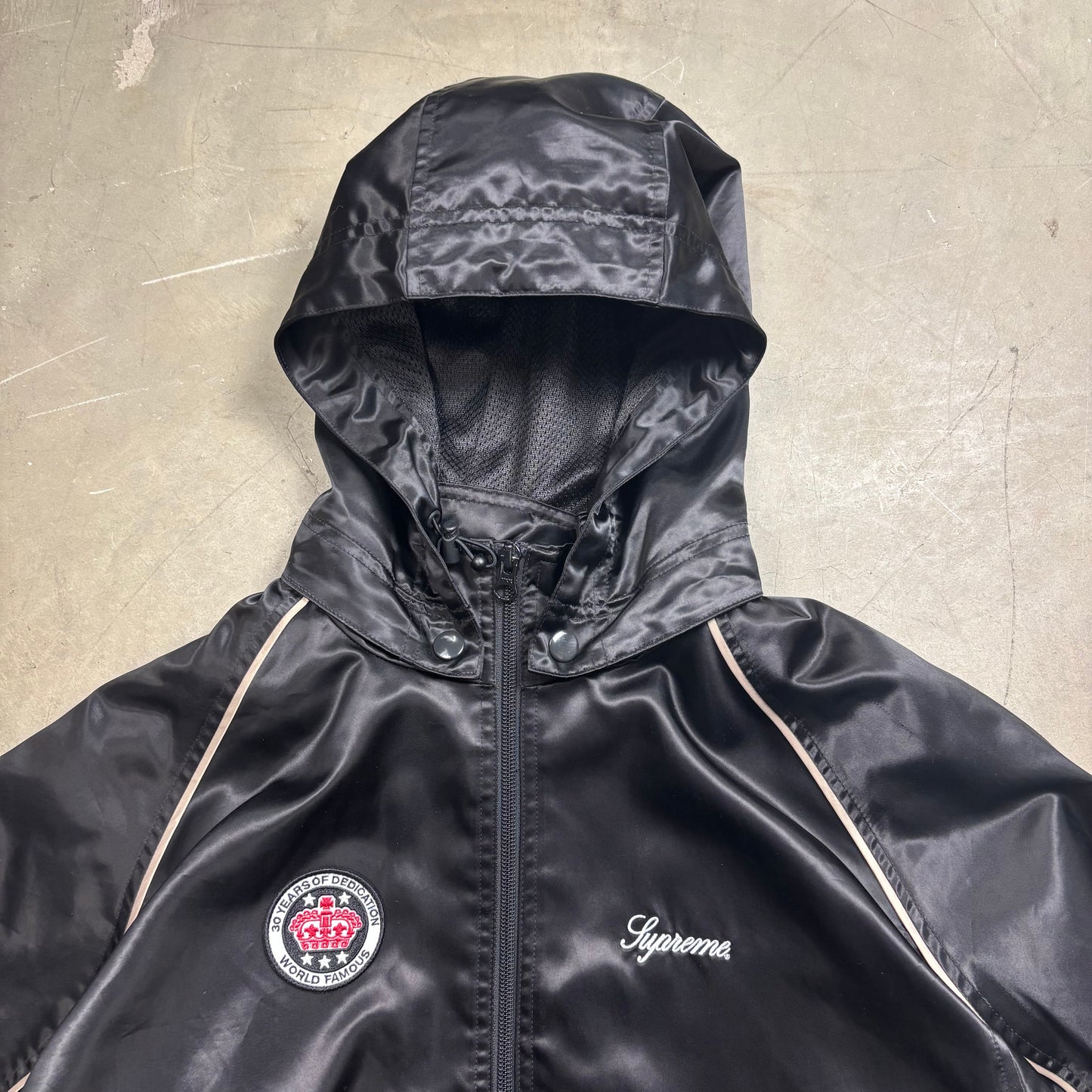 z Supreme Satin Hooded Jacket (S)