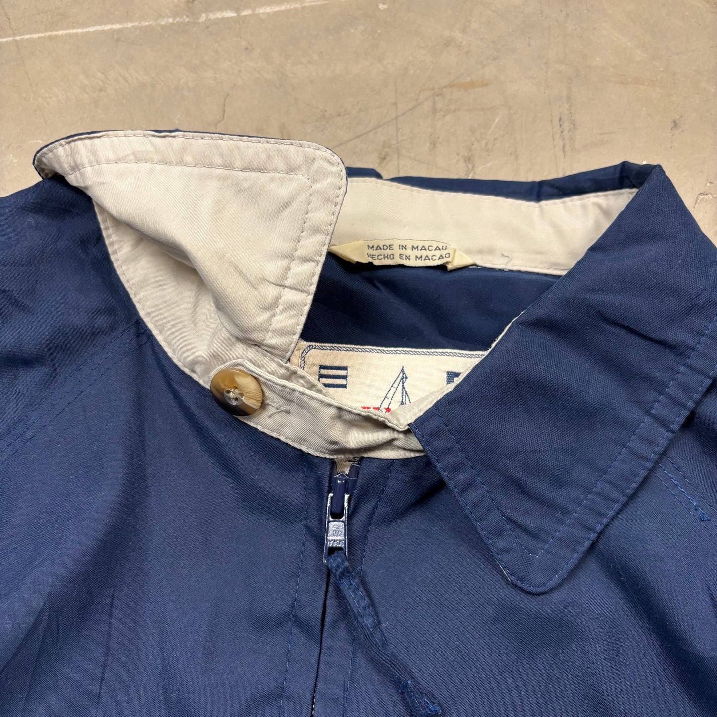z Vintage 90s 30 Knots Sailing Bomber Jacket (L)(VC)