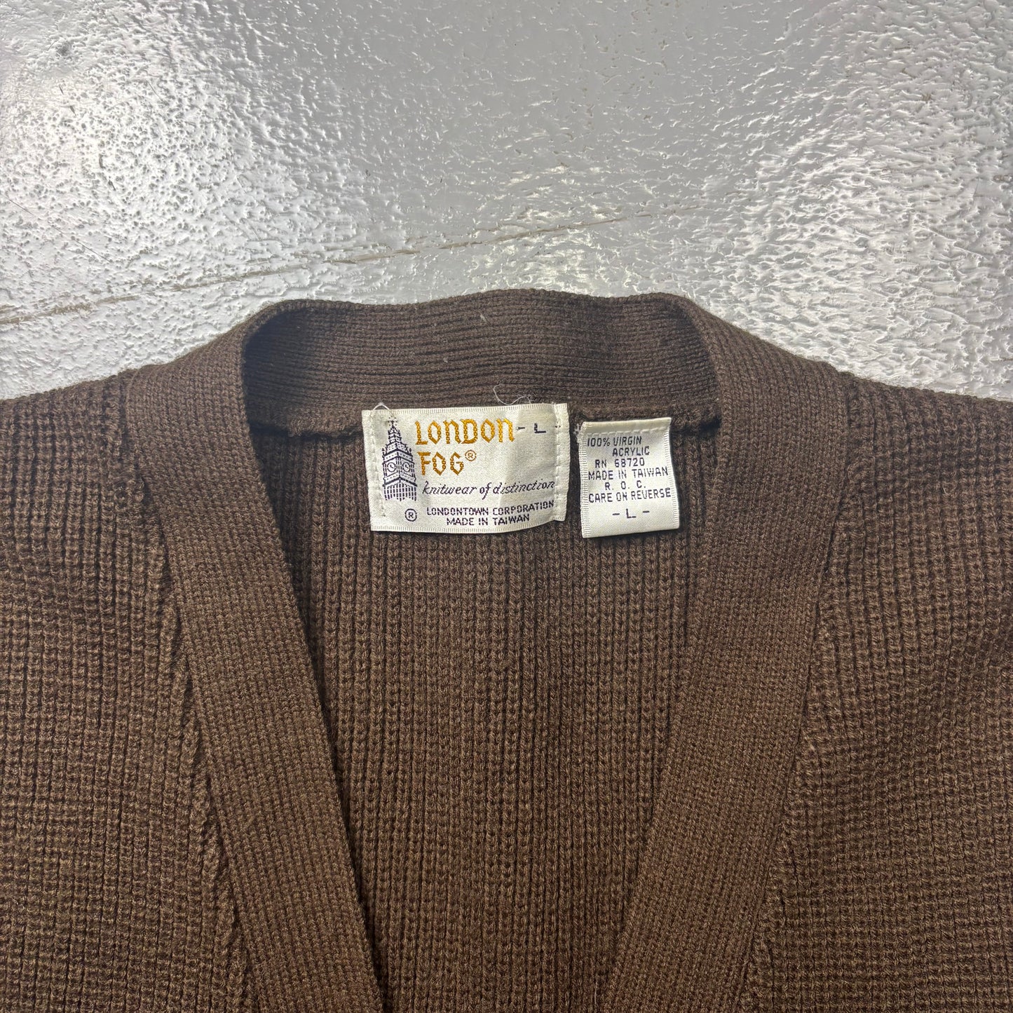 Vintage London Fog Knitted Vest (L)(VC)