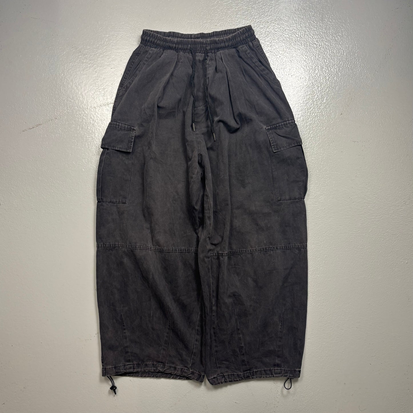 Korean Washed Cargo Bottoms (One Size 30-34)(SC)