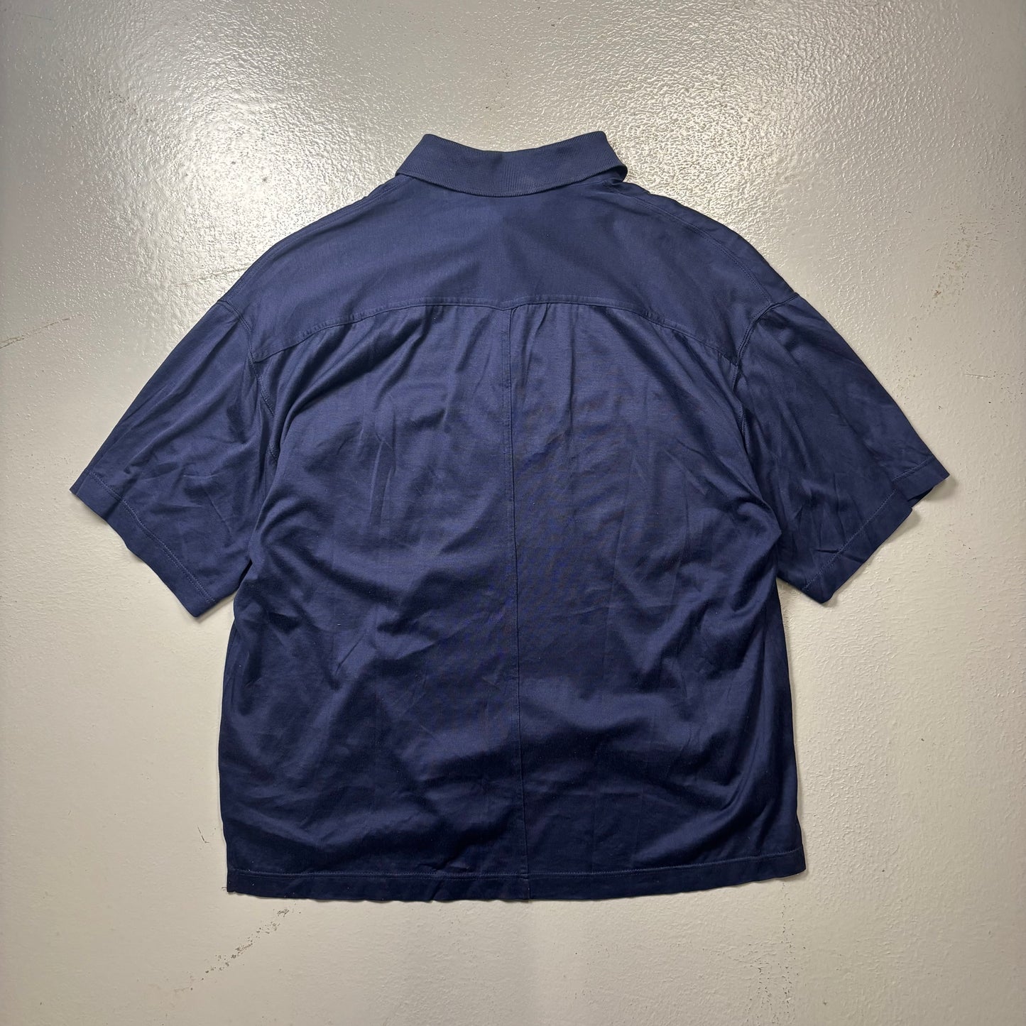 Vintage 90s Italian Lightweight Multi Pocket Polo Shirt (S)(VC)