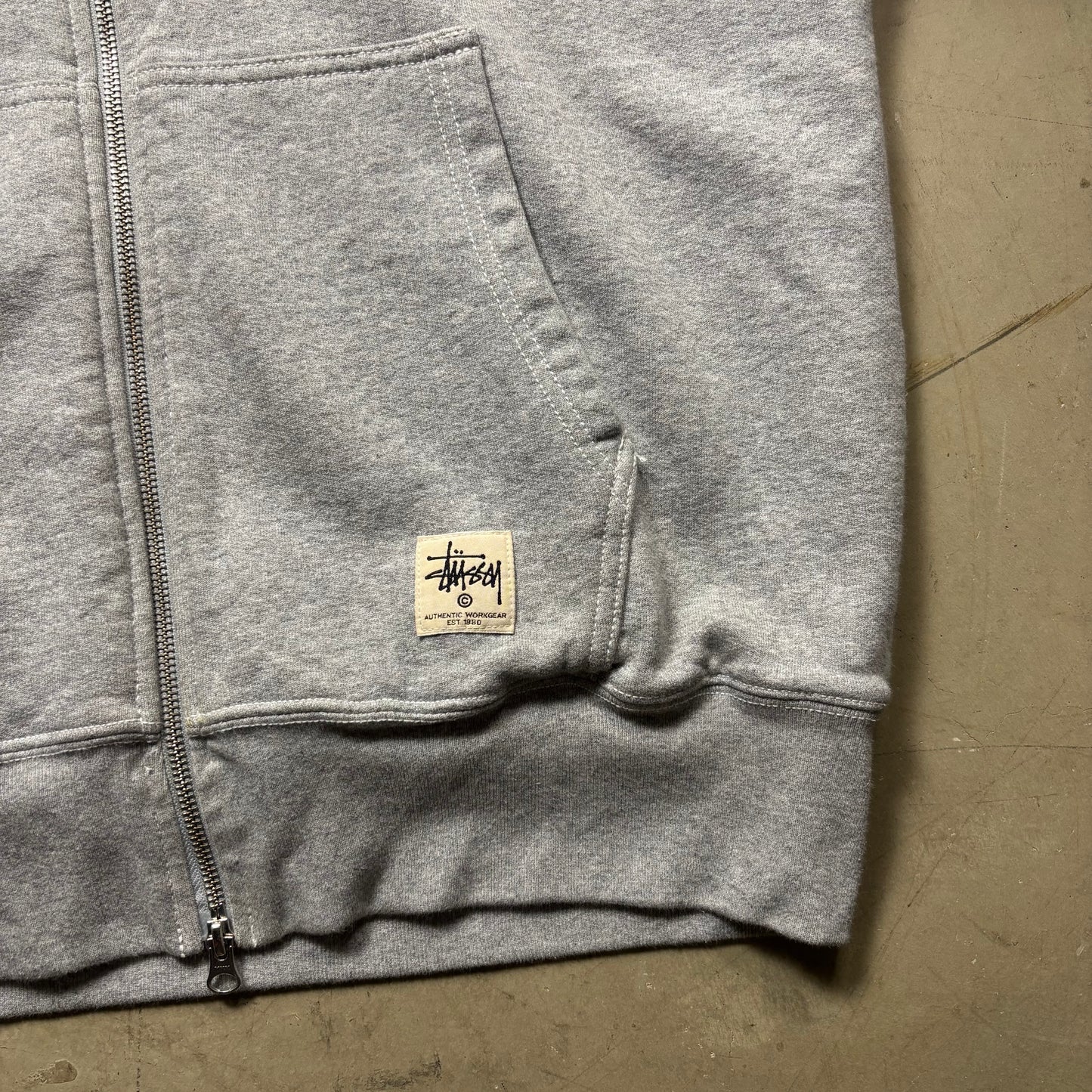 z Stussy Workgear Zip Up Hoodie (M)(SC)