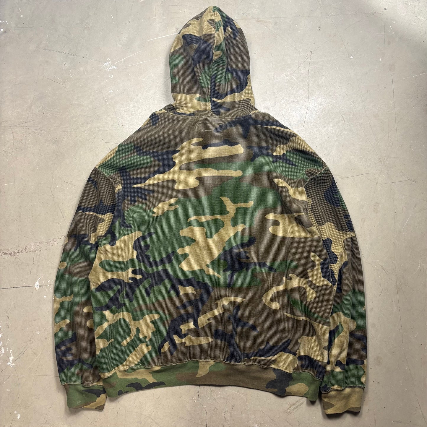 z Supreme Camouflage Waffle Thermal Hoodie (XL)