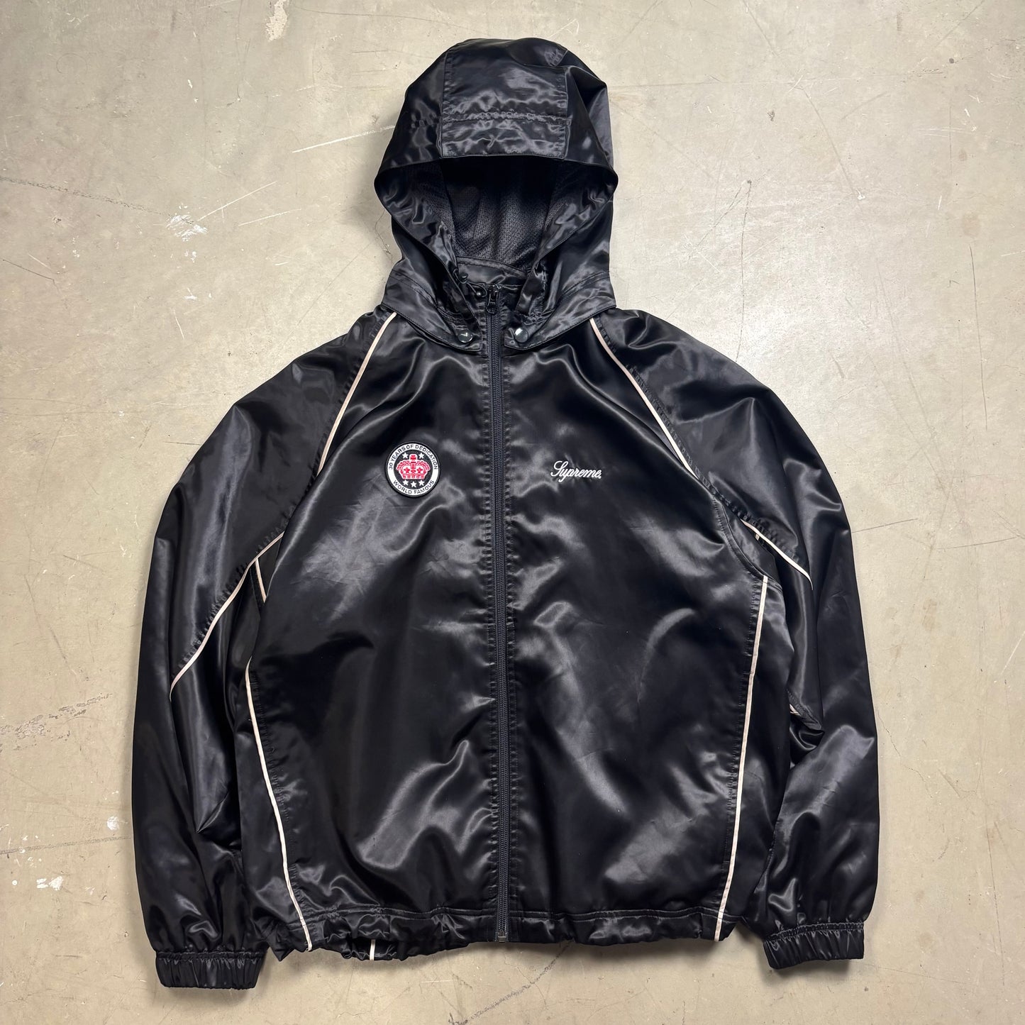 z Supreme Satin Hooded Jacket (S)