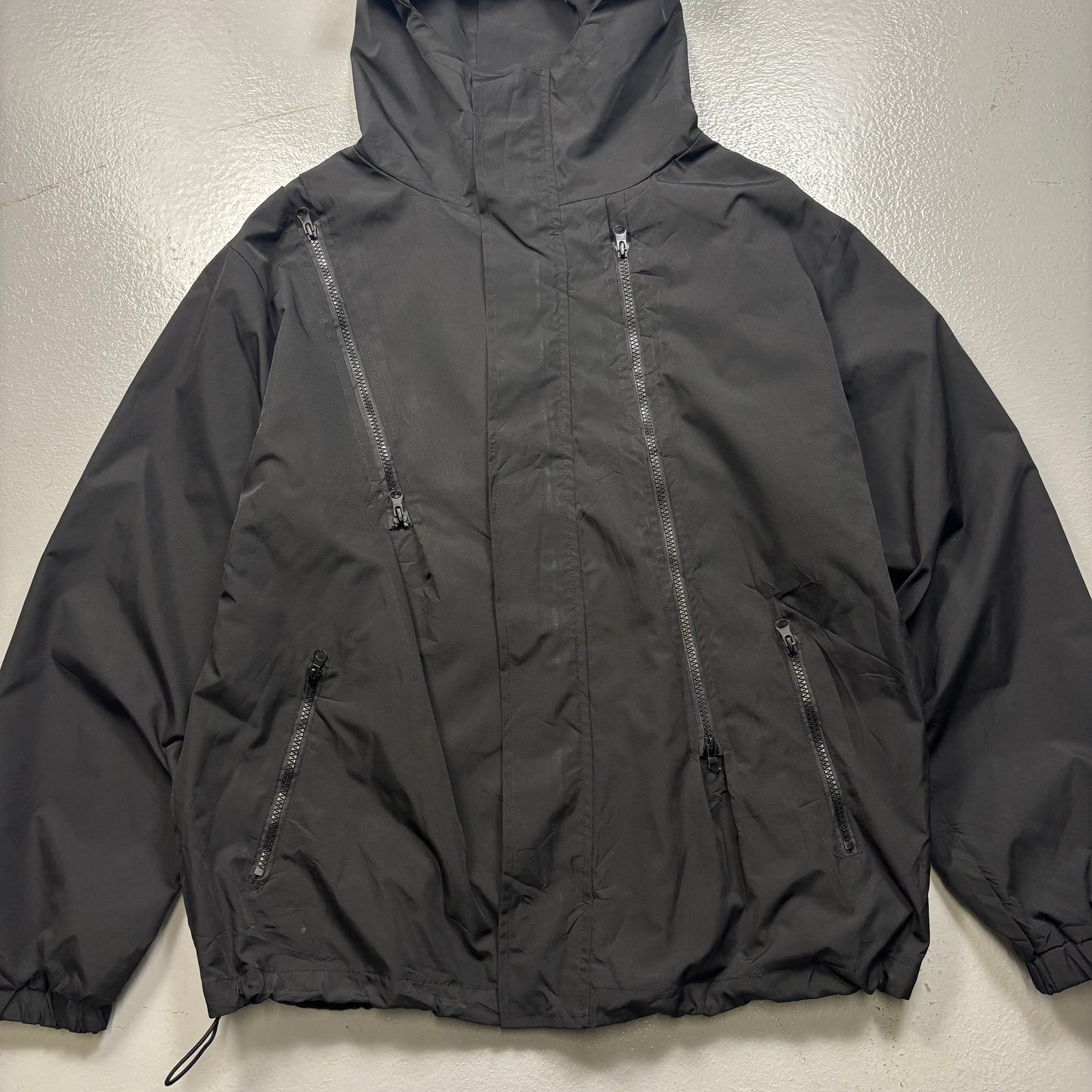 (A Top Pick) Japanese / Korean Style Multi Zip Jacket (L)(SC)