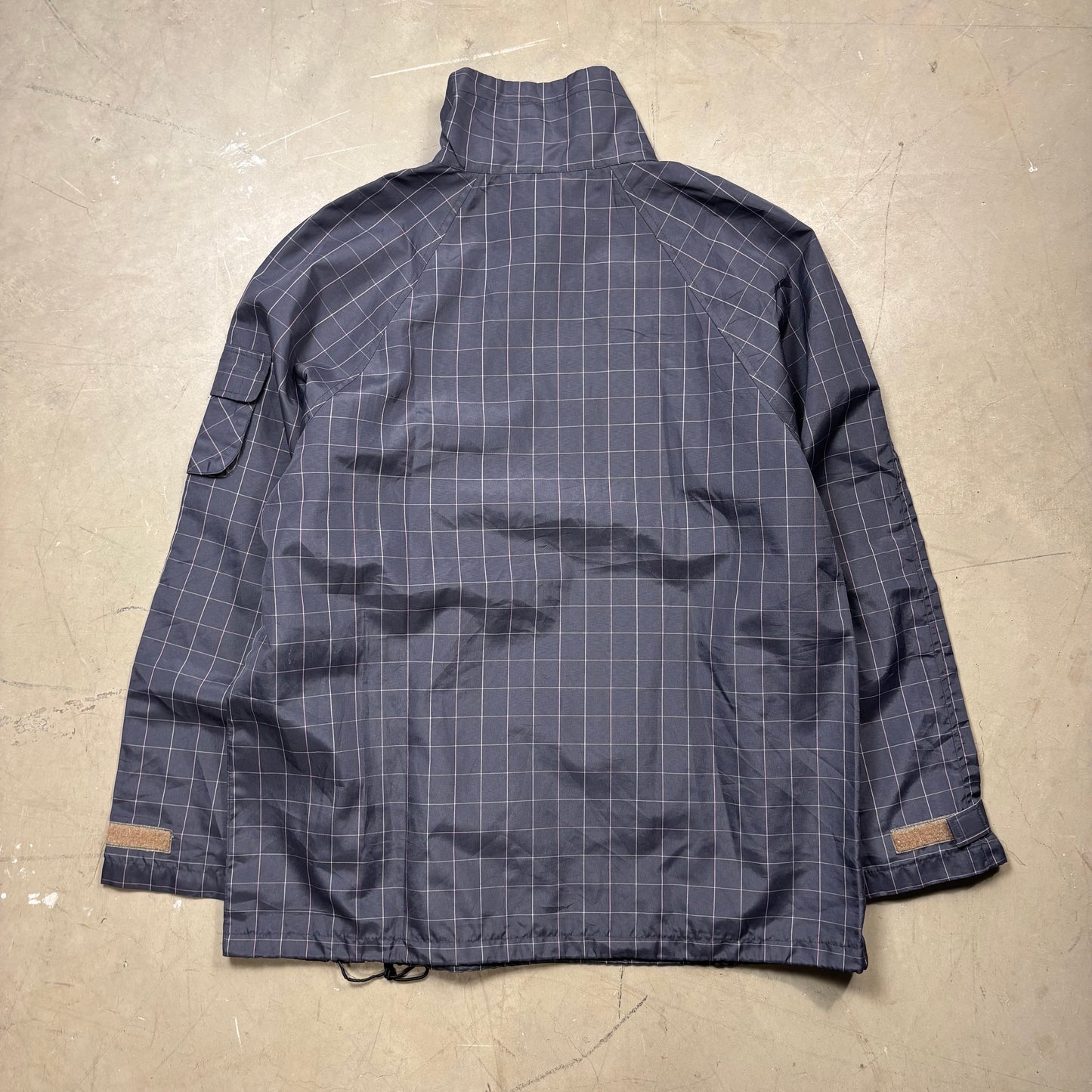 (A Top Pick) Vintage Japanese Plaid Double Asymmetrical Zip Jacket (S)(SC)