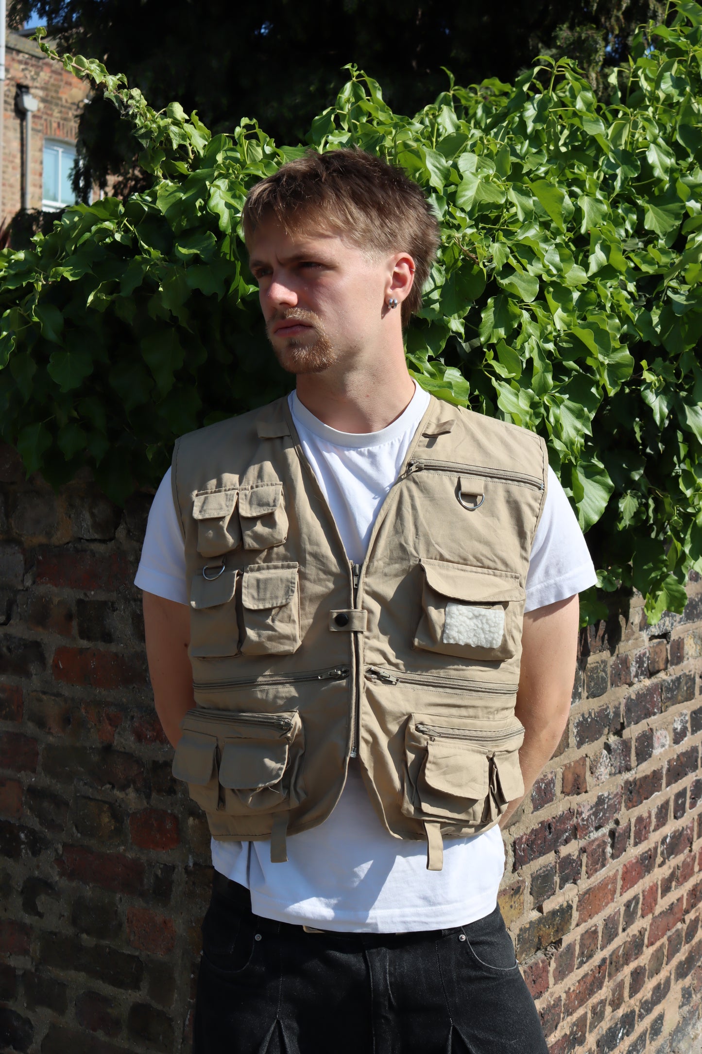 Vintage Multi Pocket Vest (M)(VC)