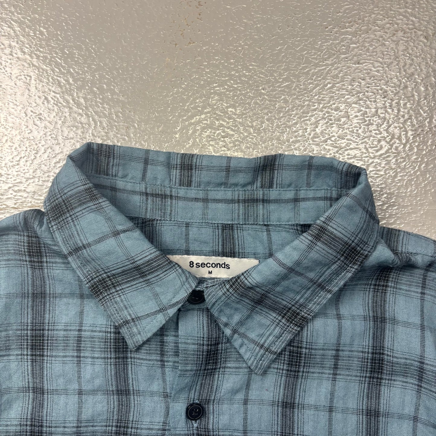 8 Seconds Korean Plaid Shirt (L)(SC)