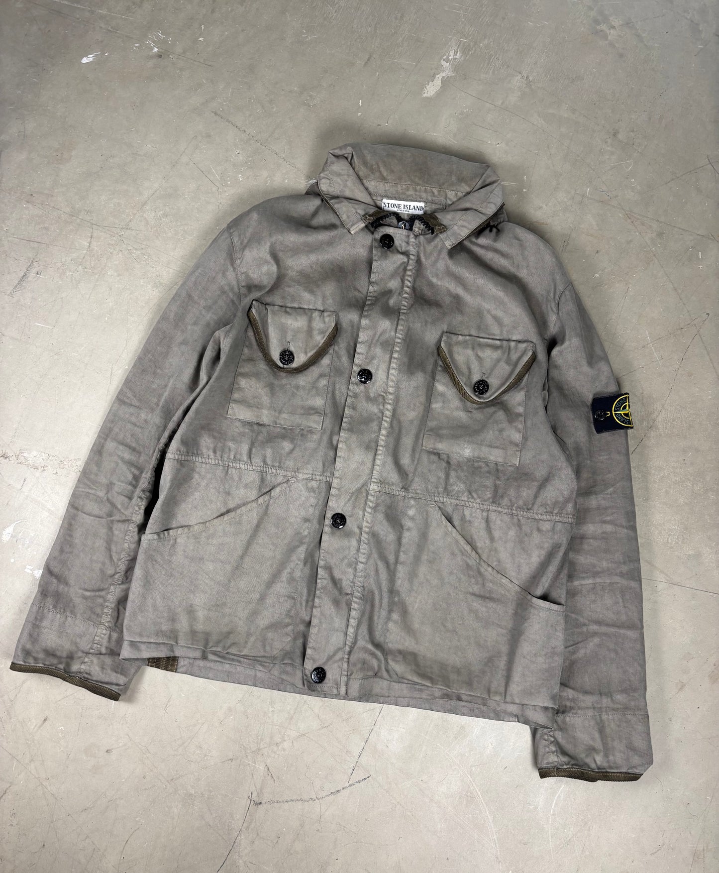 (A Top Pick) Stone Island 2004 Lino Flax Jacket (L)