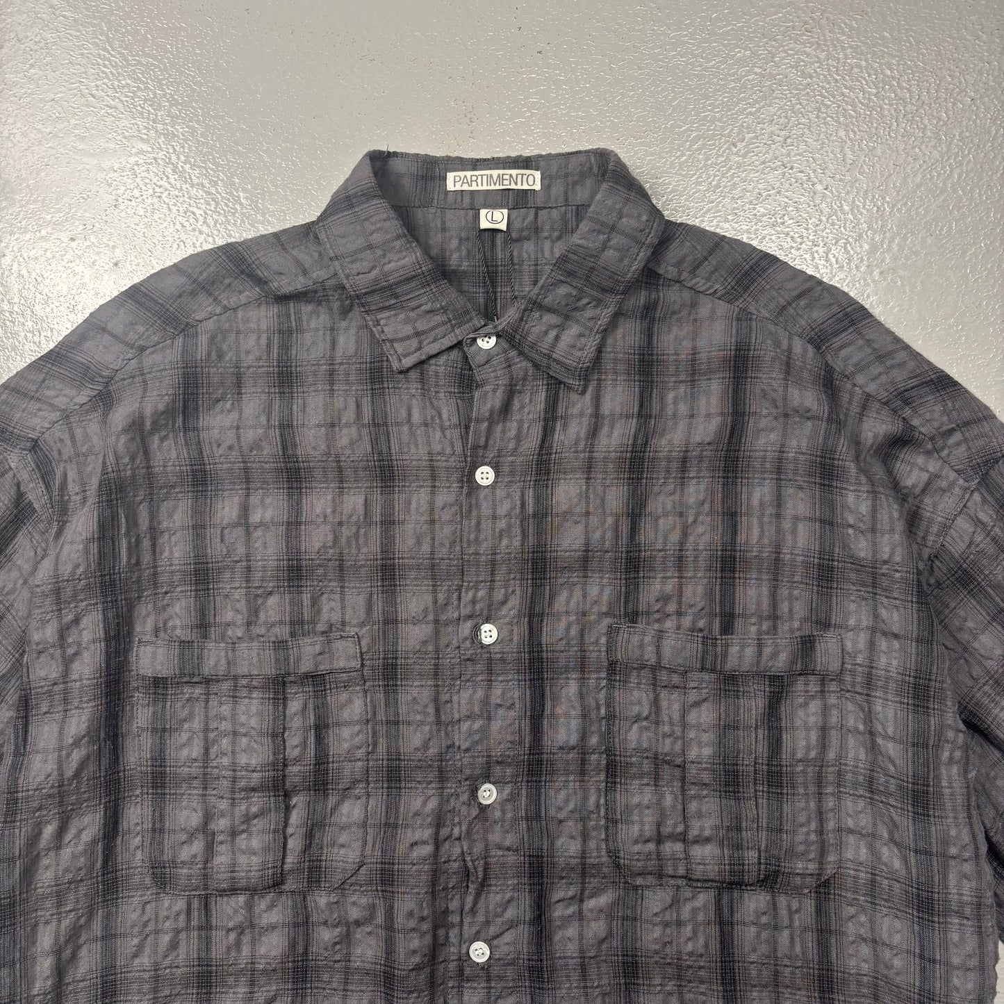 Partimento Korean Plaid Shirt (L)(SC)
