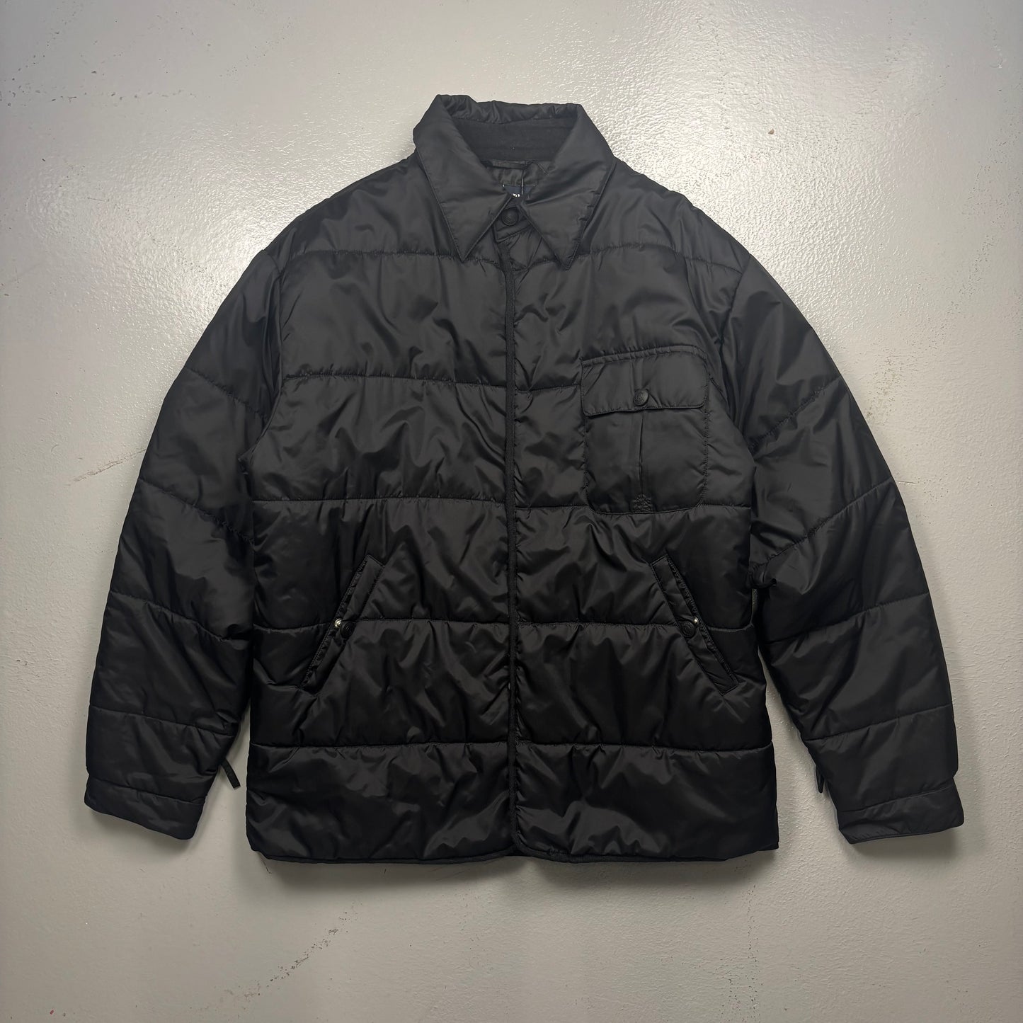 Armani Jeans 2010s Collared Puffer Jacket (XL)(SC)