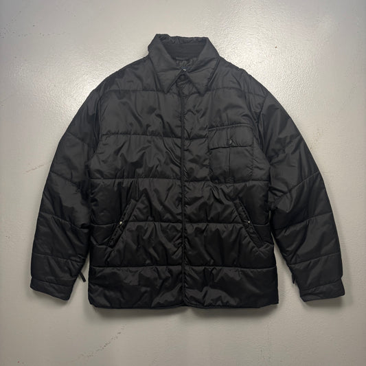 Armani Jeans 2010s Collared Puffer Jacket (XL)(SC)